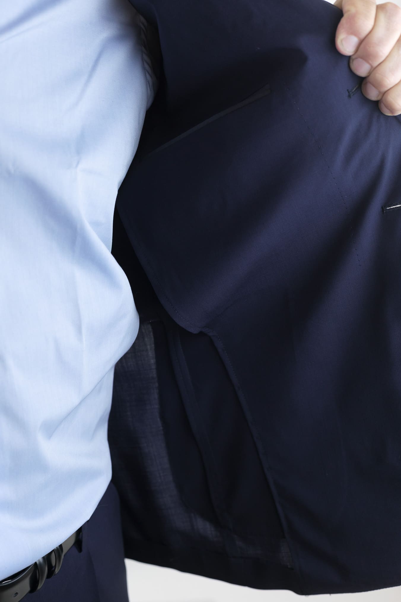 GUARINO Abito Lana Super 130's Blu