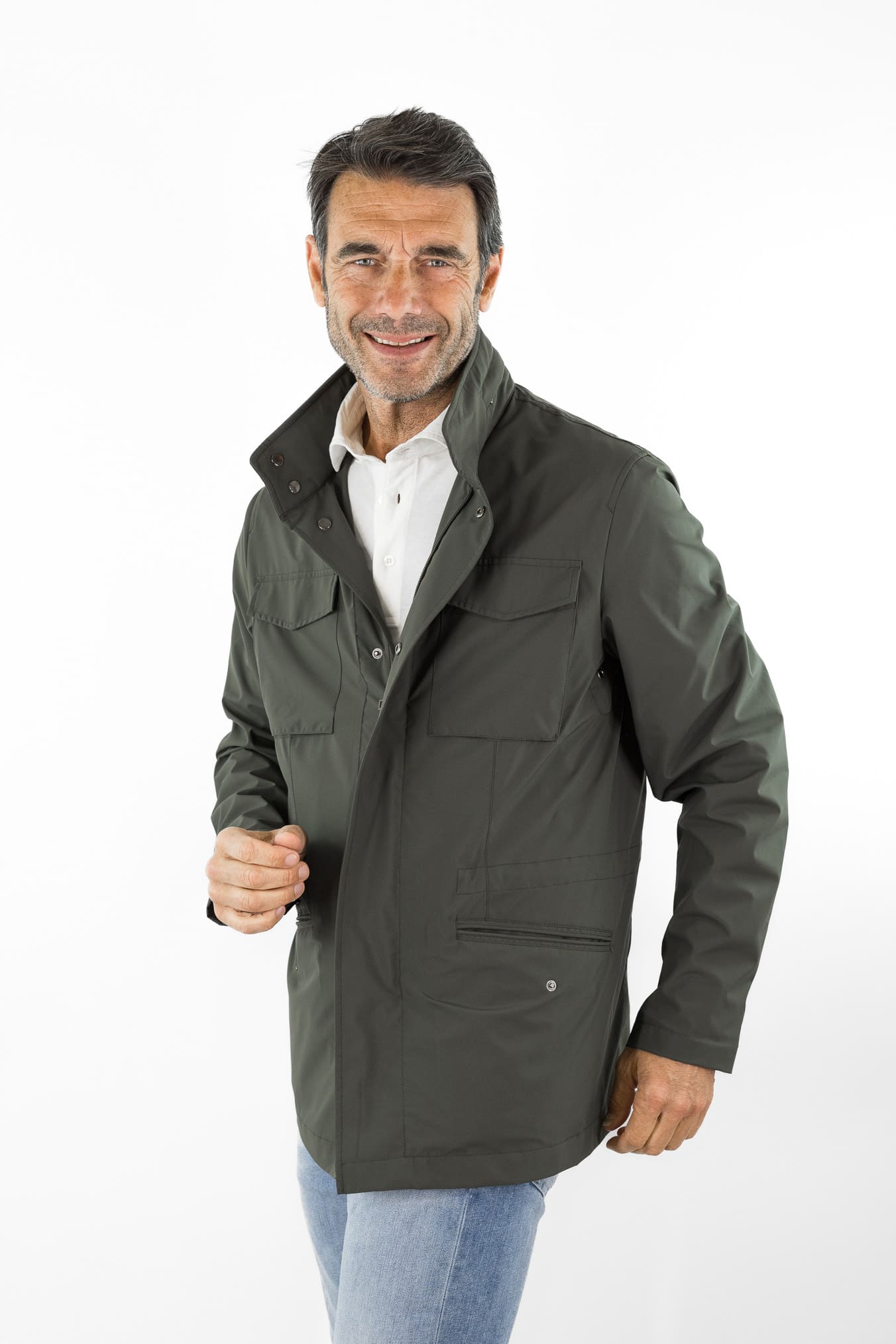 GUARINO Field Jacket Packable Water & Wind Proof Verde