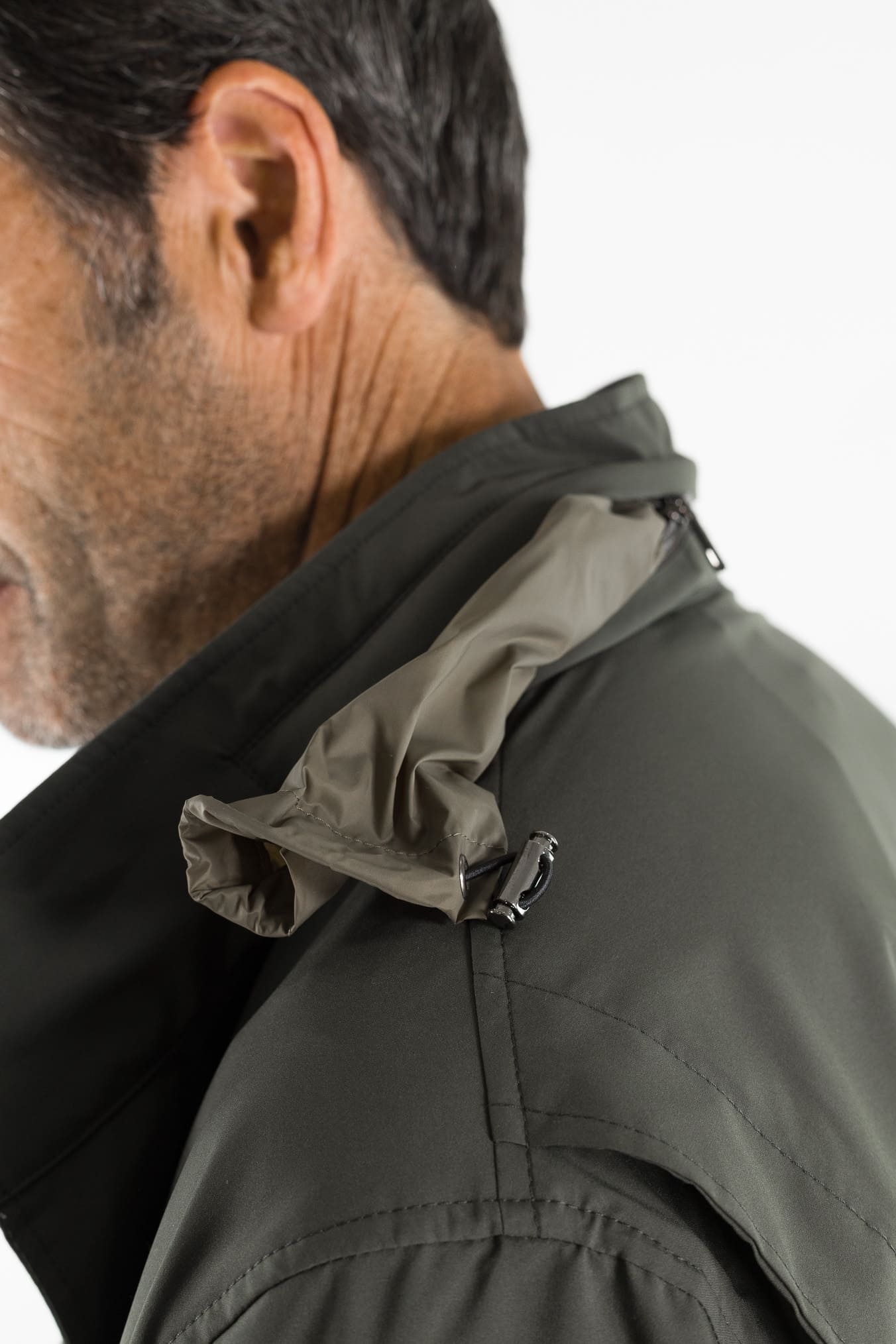 GUARINO Field Jacket Packable Water & Wind Proof Verde