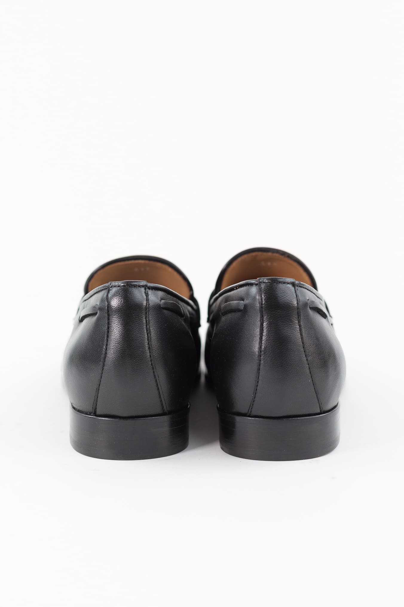 GUARINO Mocassini Pelle Fascetta Nero