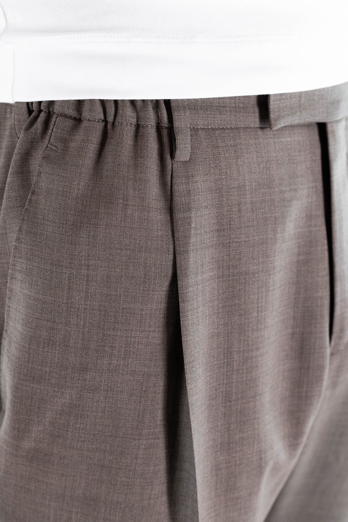 GUARINO Pantaloni Fresco Lana Pinces Comfort Fit