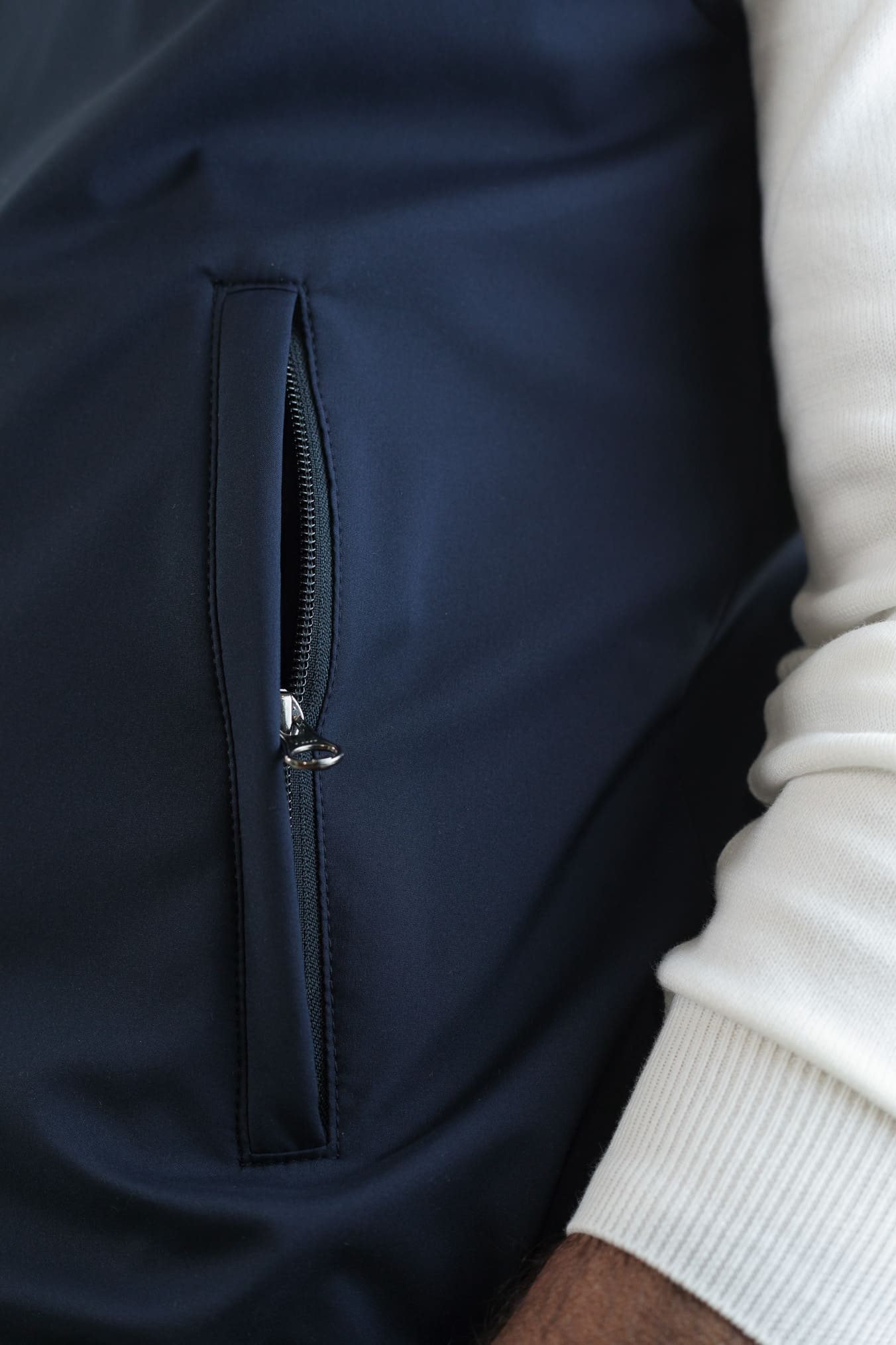 GUARINO Gilet Reversibile Vitale Barberis Tortora e Blu