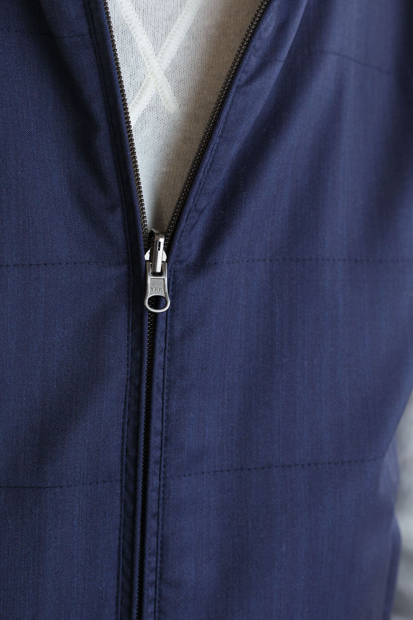 GUARINO Gilet Reversibile Vitale Barberis Blu e Testa di Moro