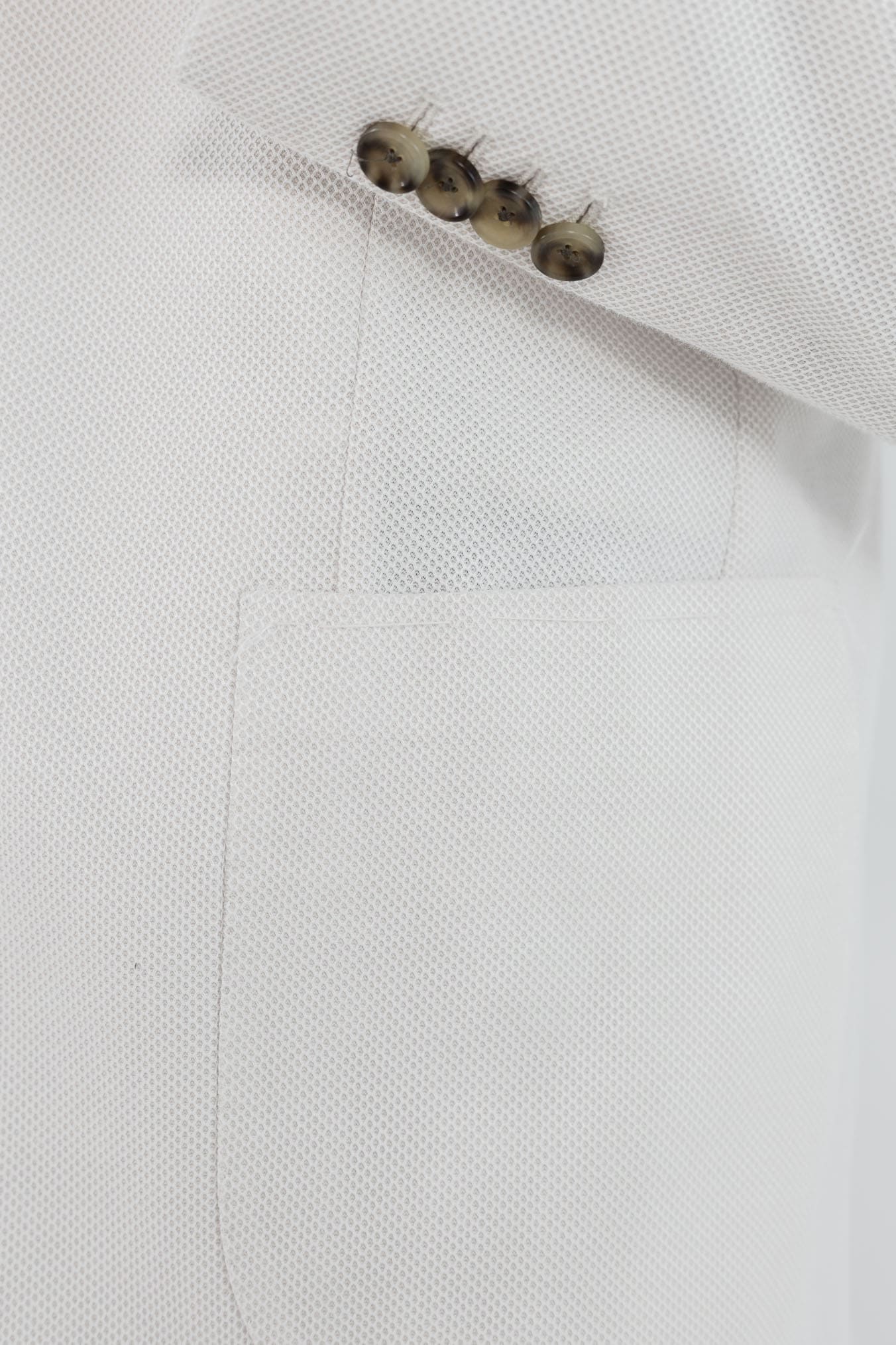 GUARINO Giacca Cotone Piquet Bianco