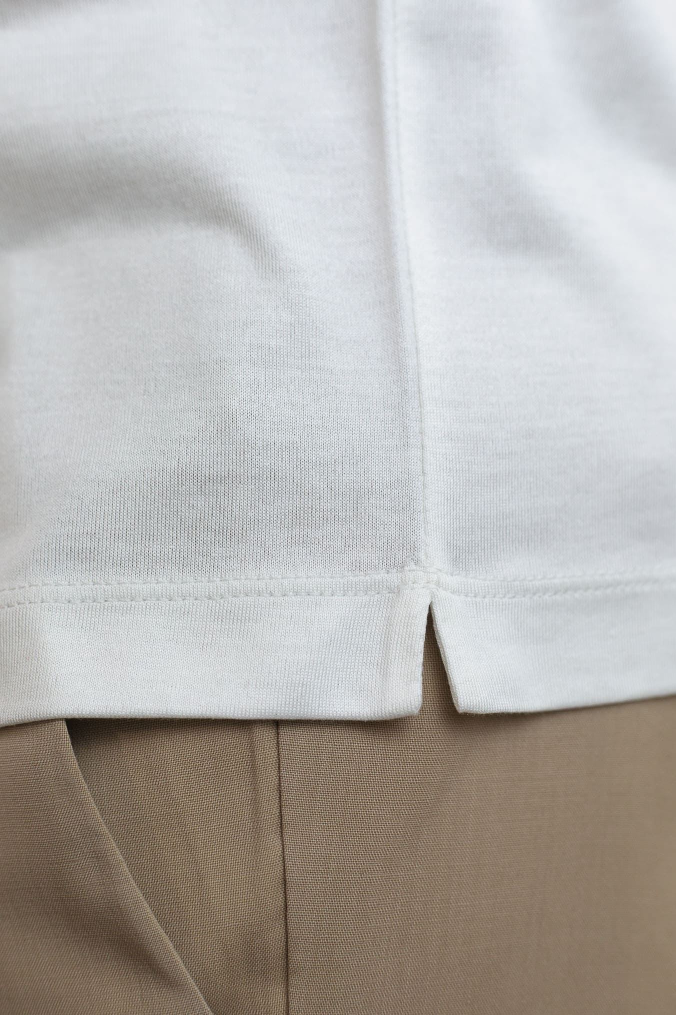 GUARINO T-Shirt Jersey Seta Bianco