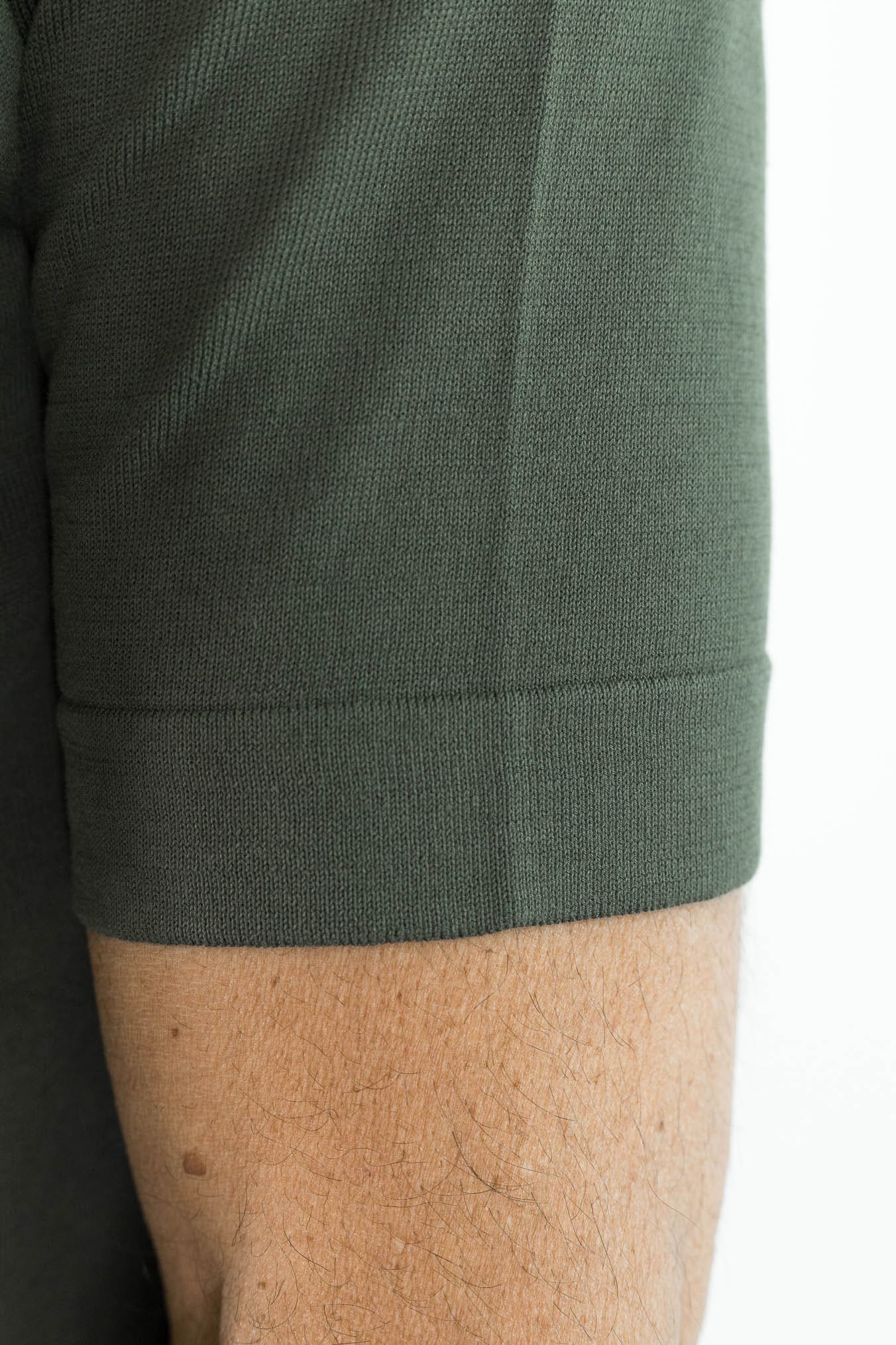GUARINO Polo Skipper Cotone Crêpe Verde