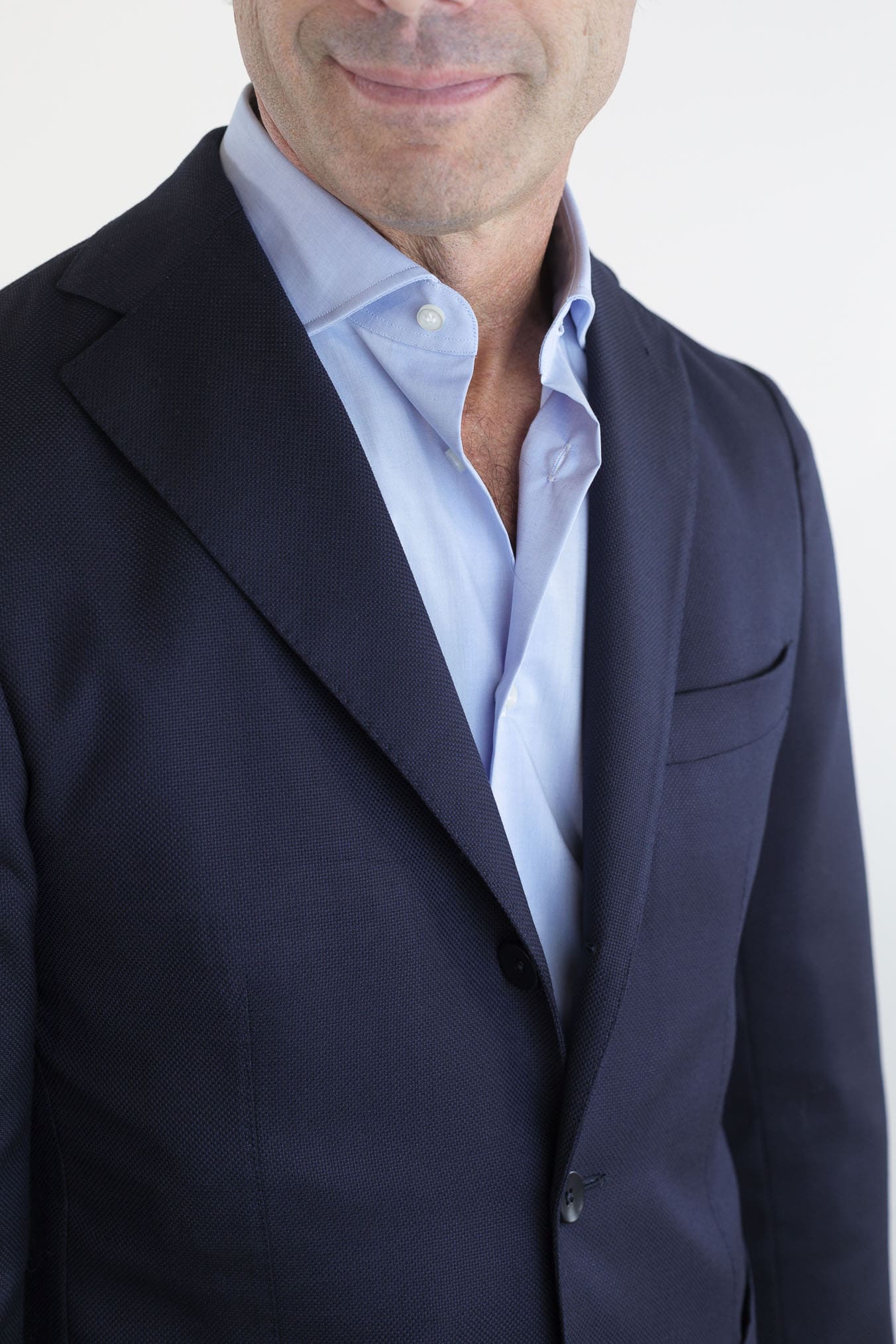 GUARINO Giacca Hopsack Blu