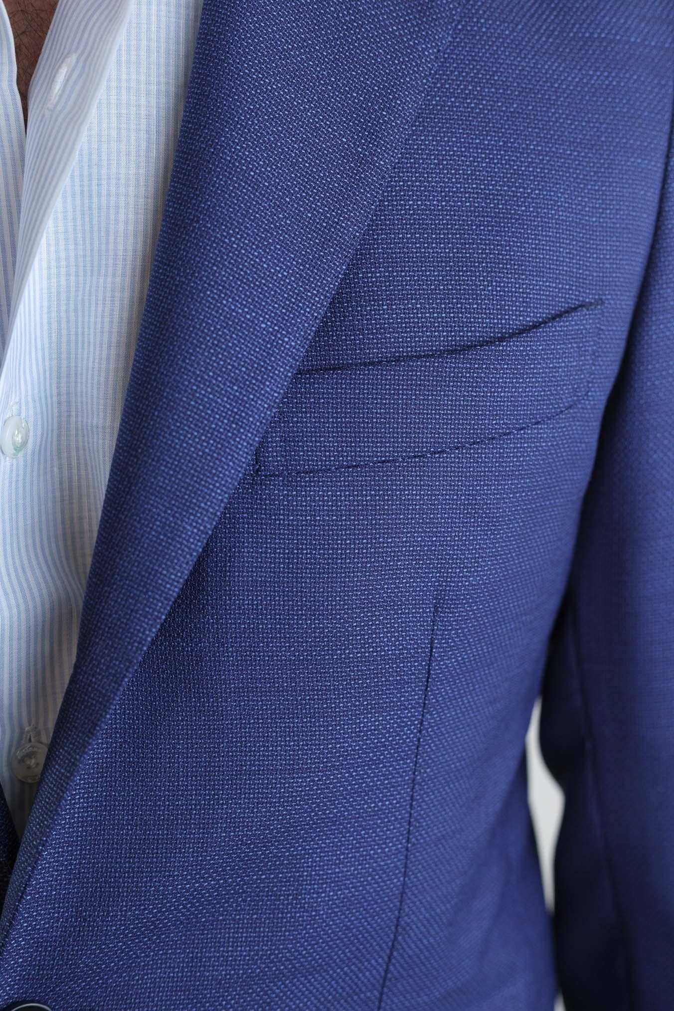 GUARINO Giacca Hopsack Blu Chiaro