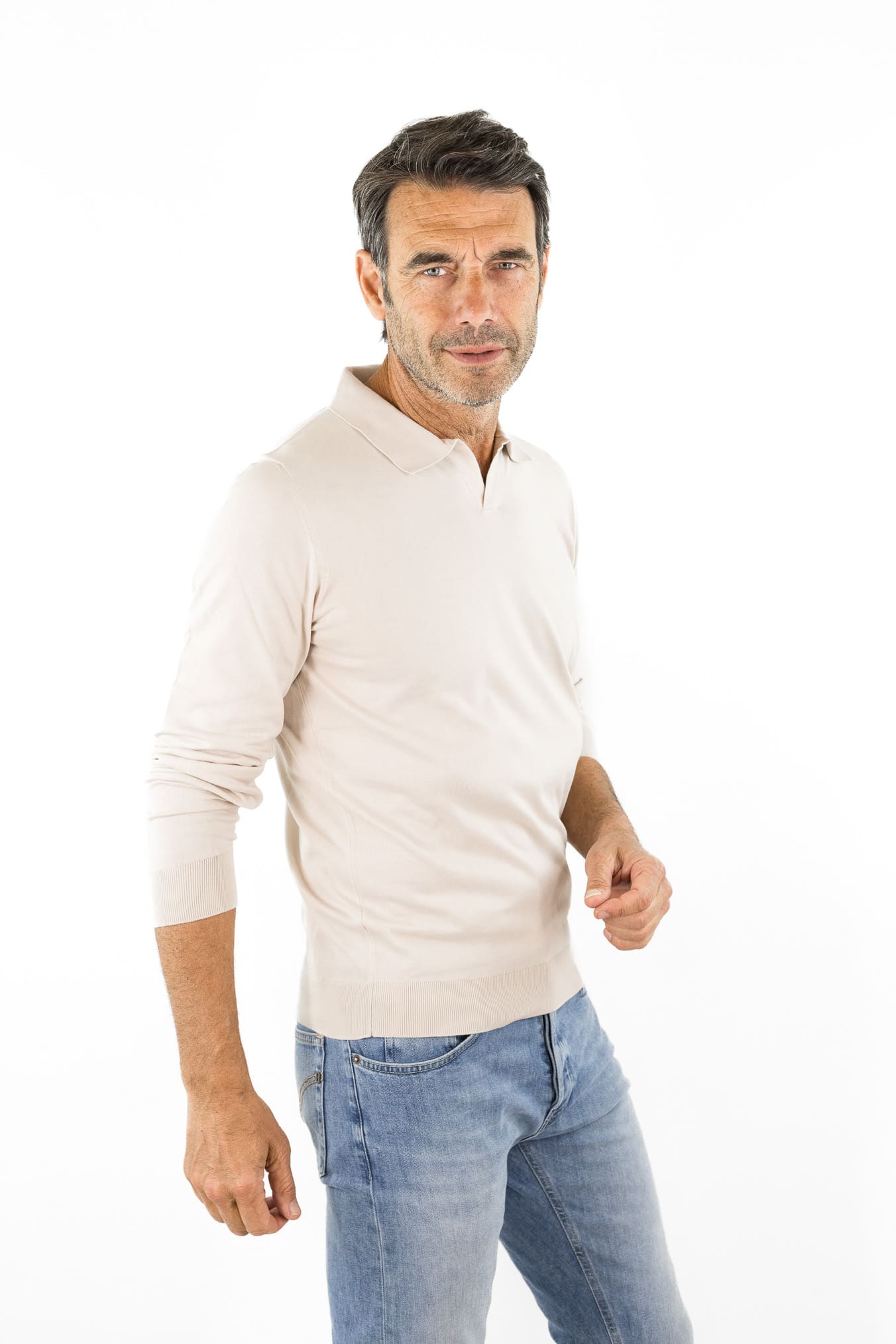 GUARINO Polo Skipper Cotone Sea Island Beige