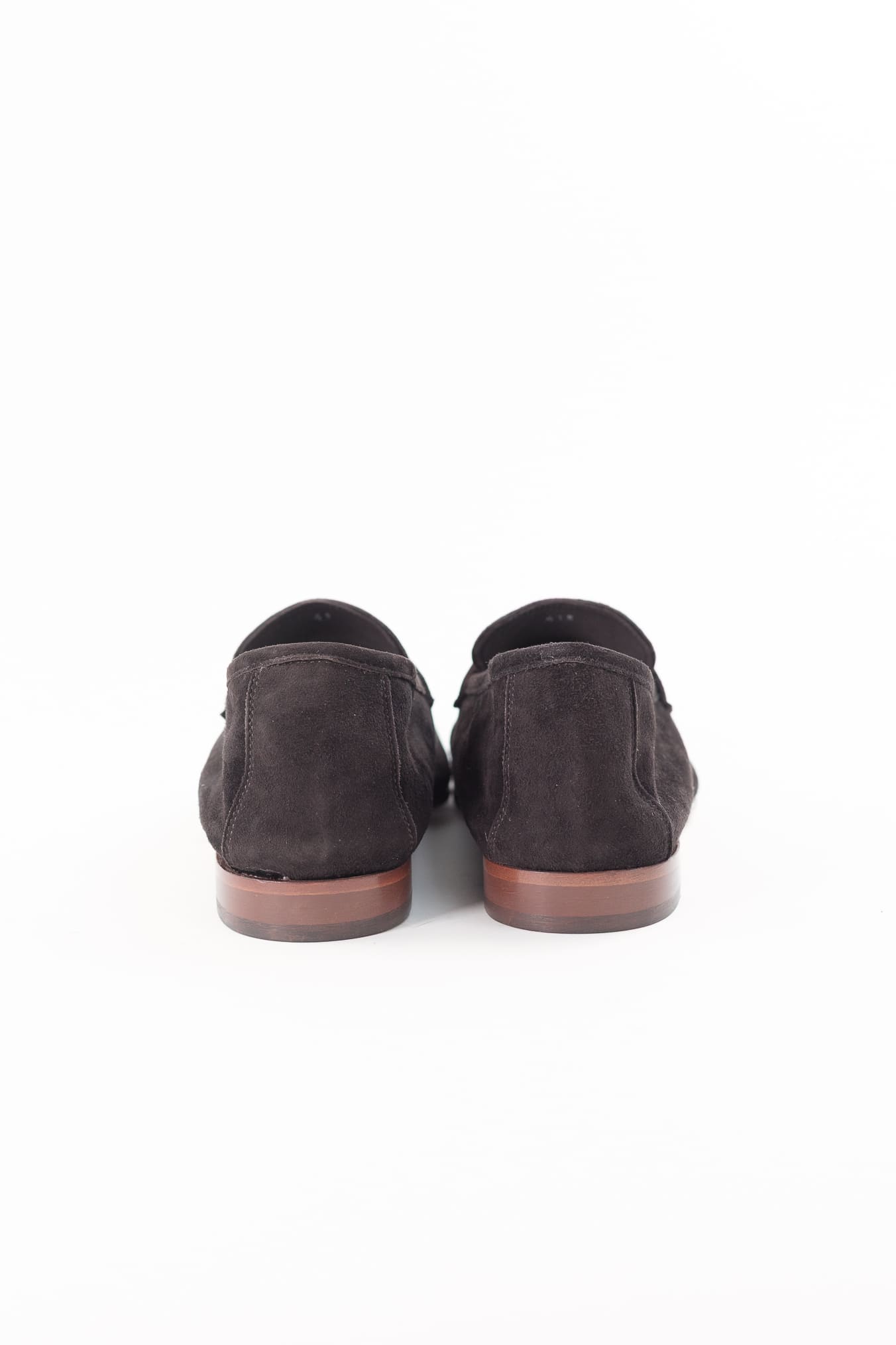 GUARINO Mocassini Suede Velour Mascherina Ebano