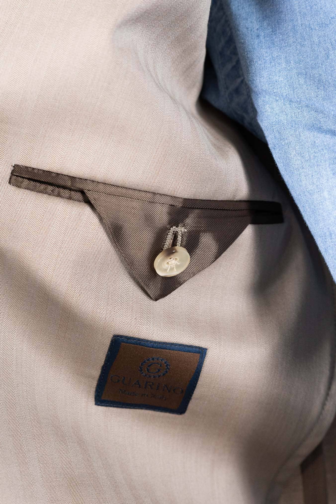 GUARINO Abito "Solaro" Lana Super 130's Beige