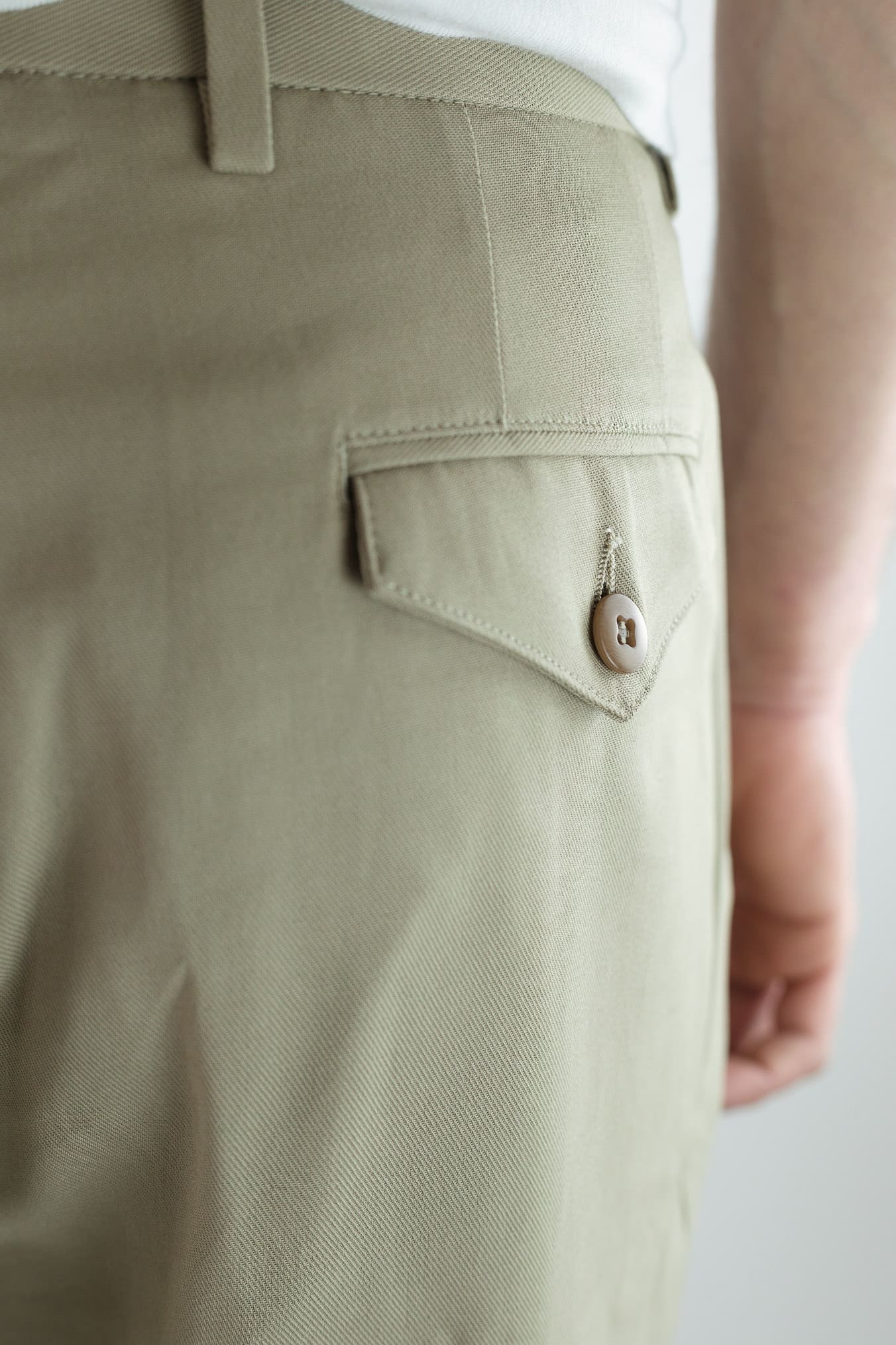 HINDUSTRIE Pantaloni Cotone Crepe Beige