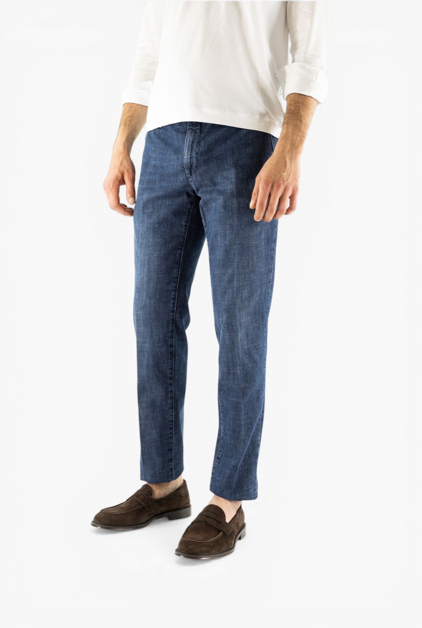 INCOTEX Pantaloni Jeans Sartoriali Denim Scuro