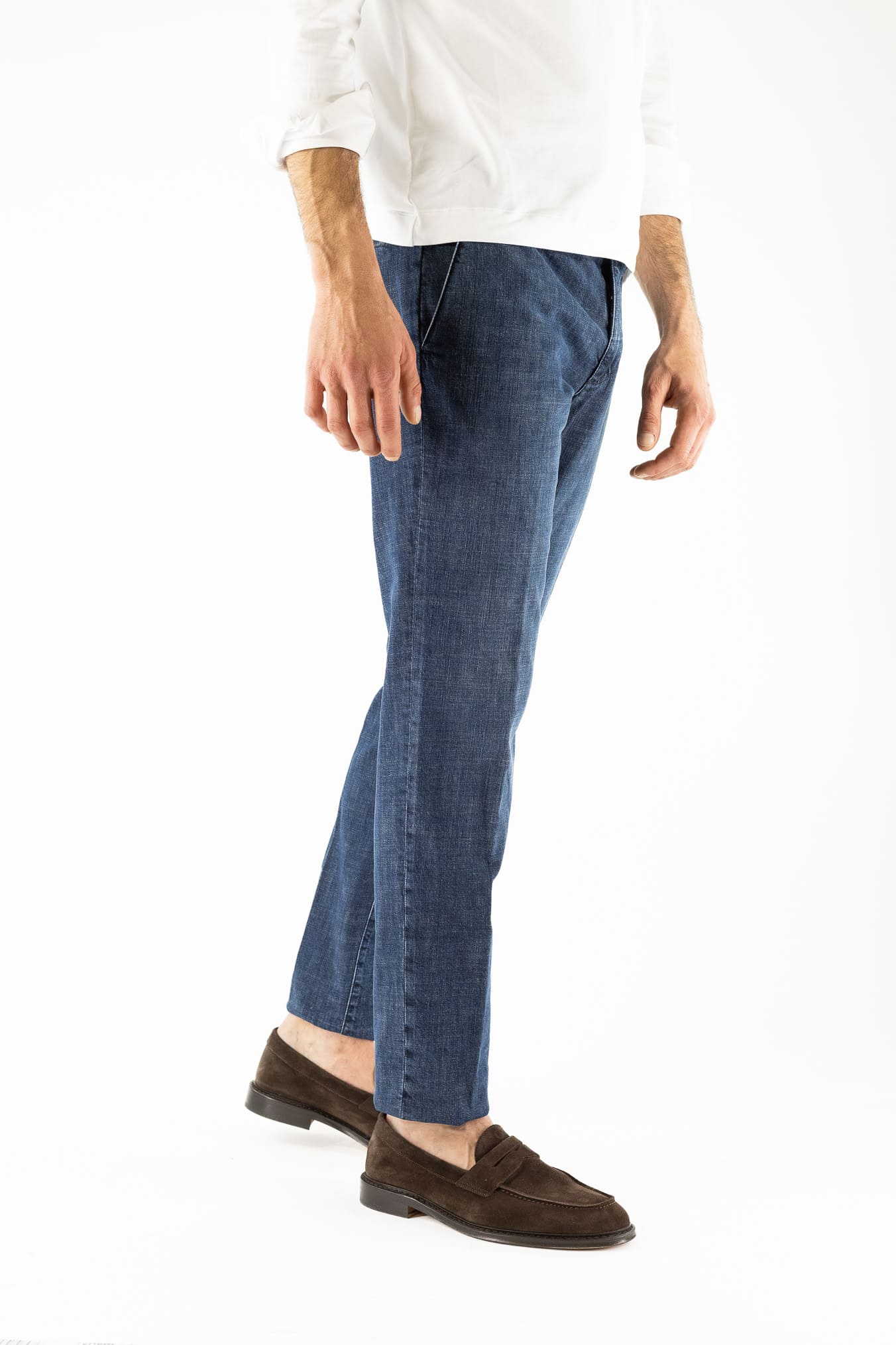 INCOTEX Pantaloni Jeans Sartoriali Denim Scuro