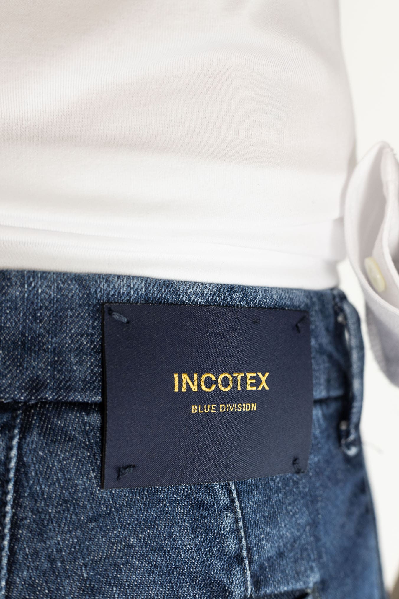 INCOTEX Pantaloni Jeans Sartoriali Denim Scuro