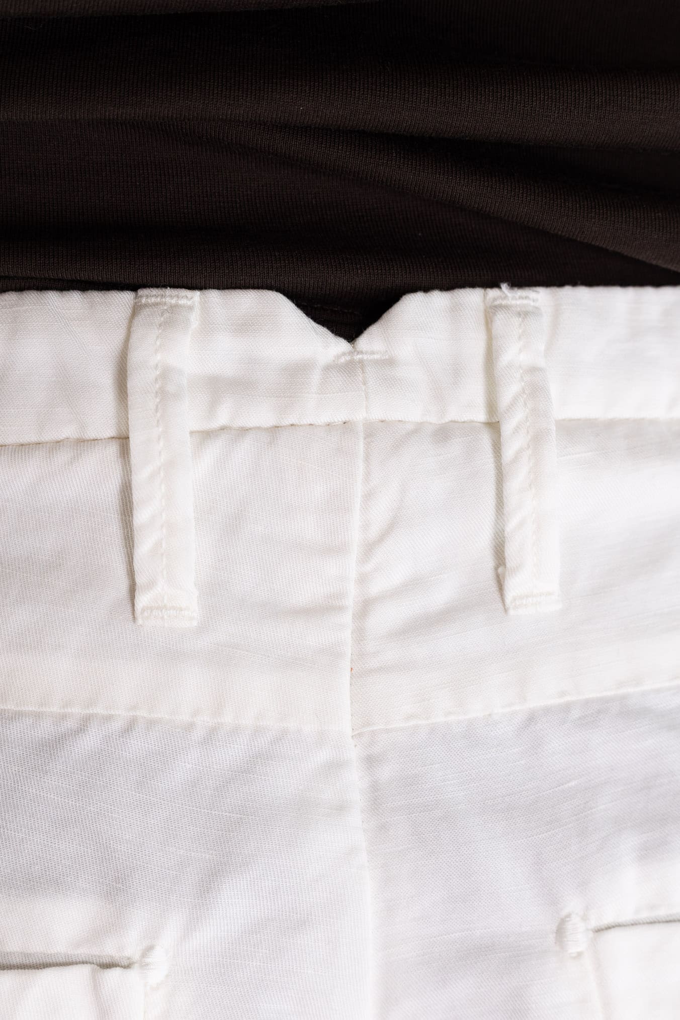 INCOTEX Pantaloni Sartoriali Lino Cotone Bianco