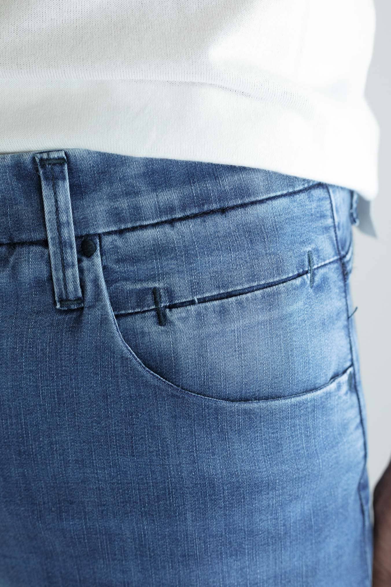 INCOTEX Jeans Sartoriale Denim Stretch Blu Medio