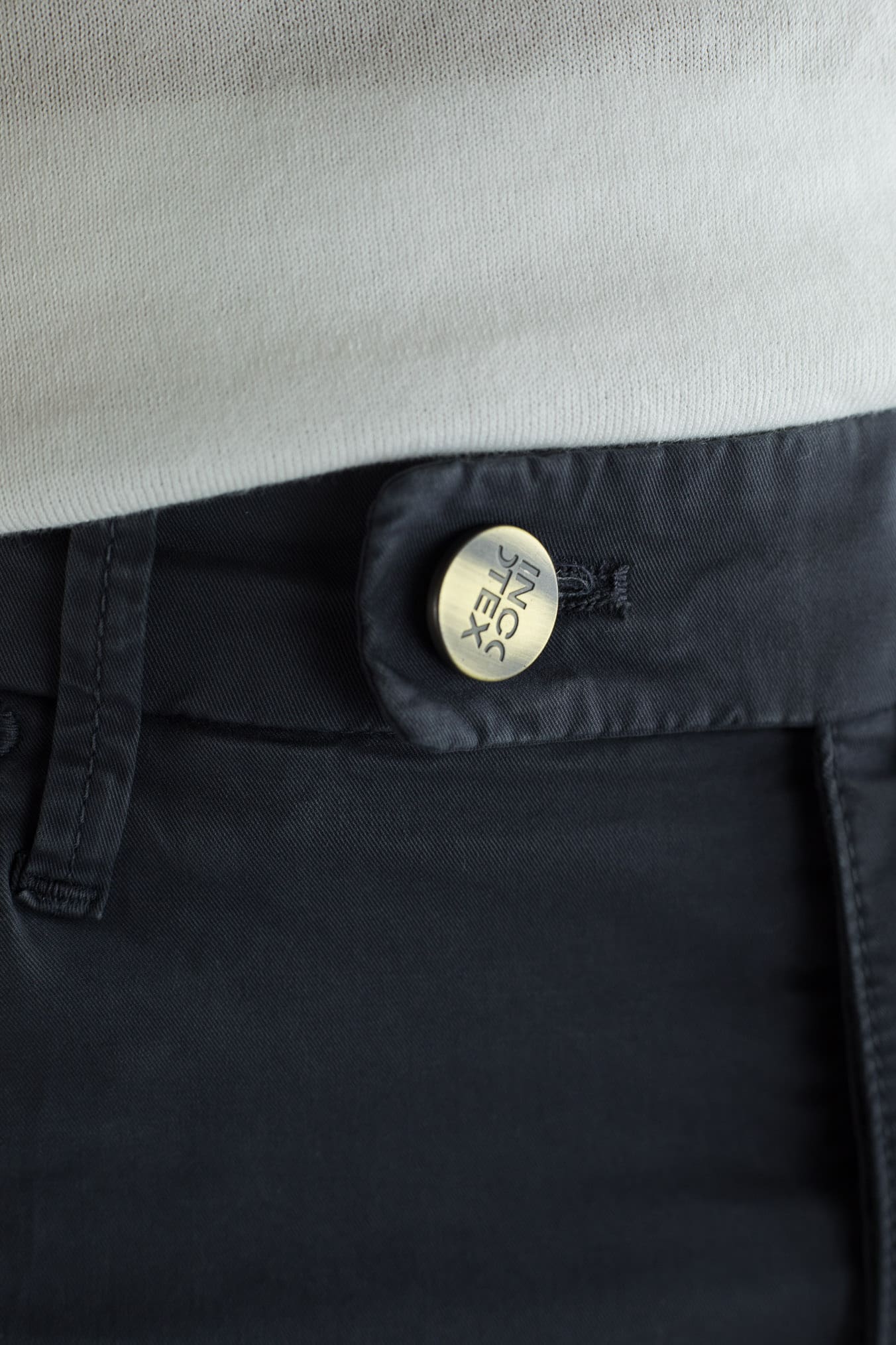INCOTEX Pantaloni Sartoriali 5 Tasche Stretch Blu Scuro