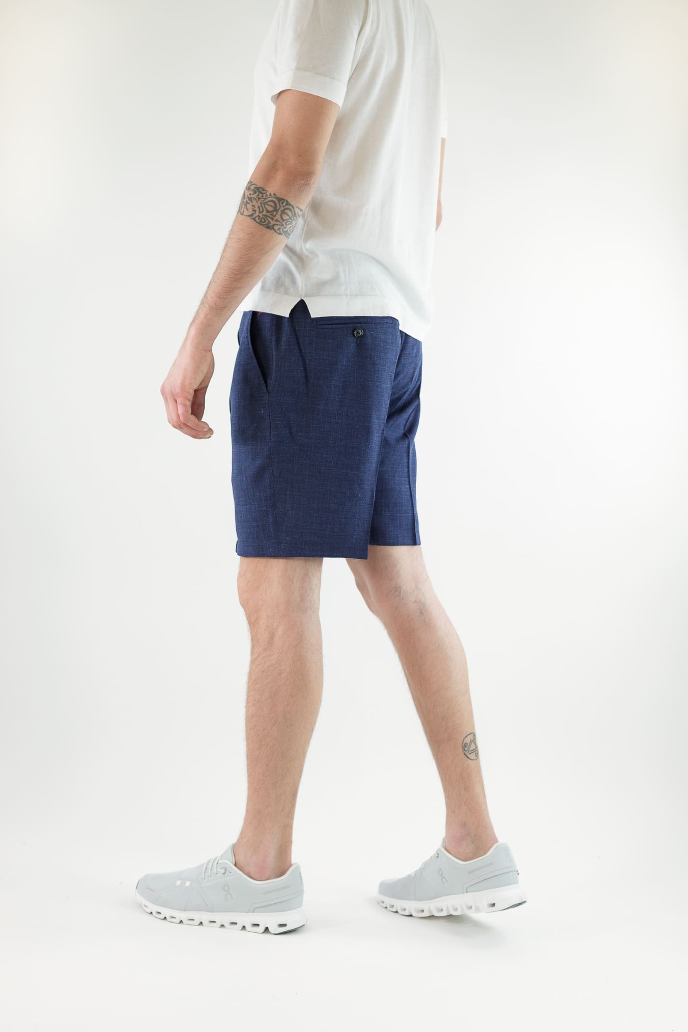 ISAIA Bermuda Blu Mélange