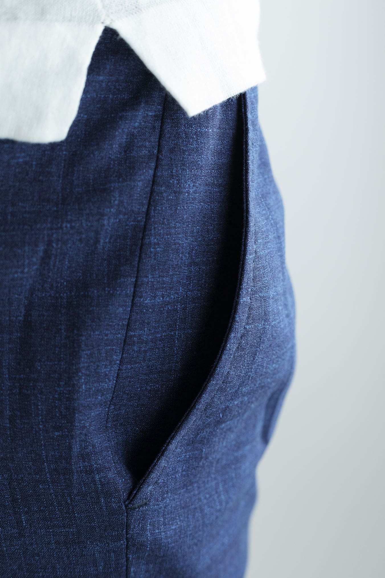 ISAIA Bermuda Blu Mélange