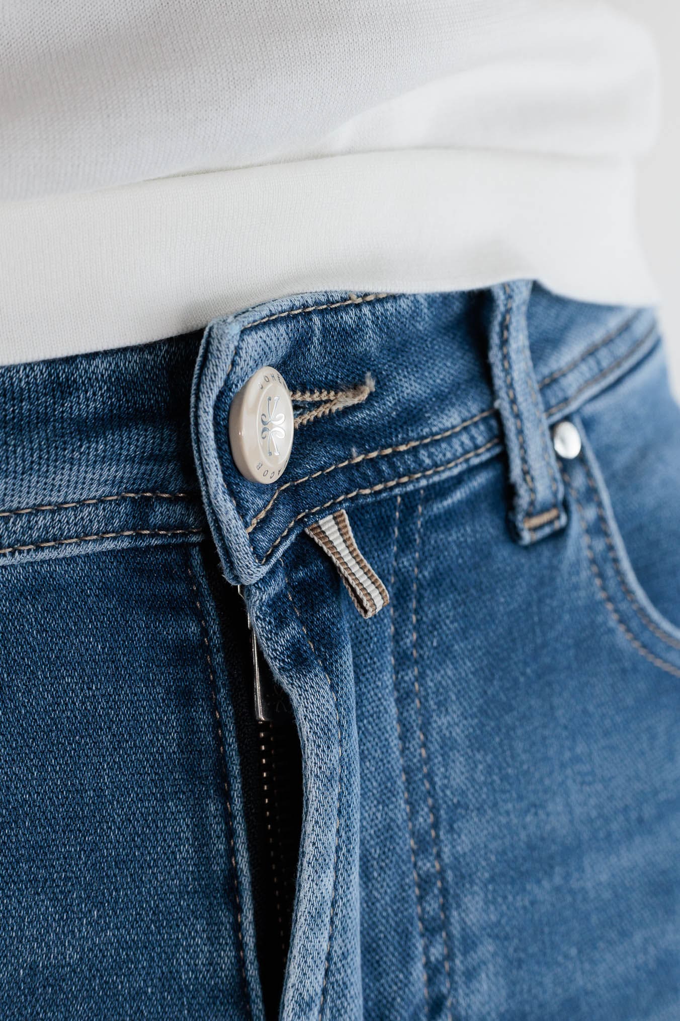 JACOB COHEN Jeans "Bard" Stretch Denim Blu Medio