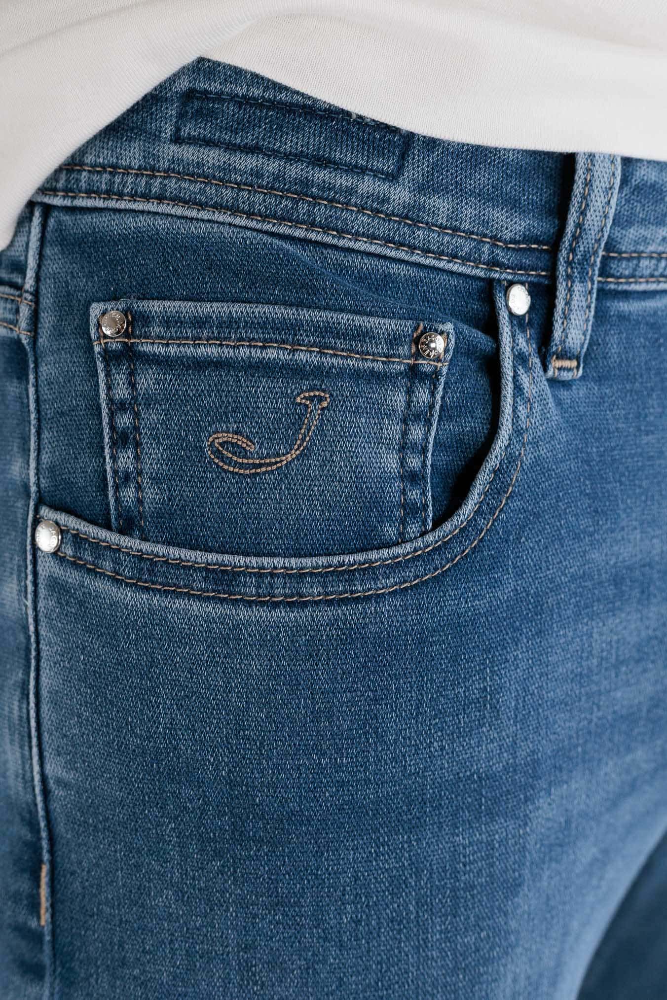 JACOB COHEN Jeans "Bard" Stretch Denim Blu Medio