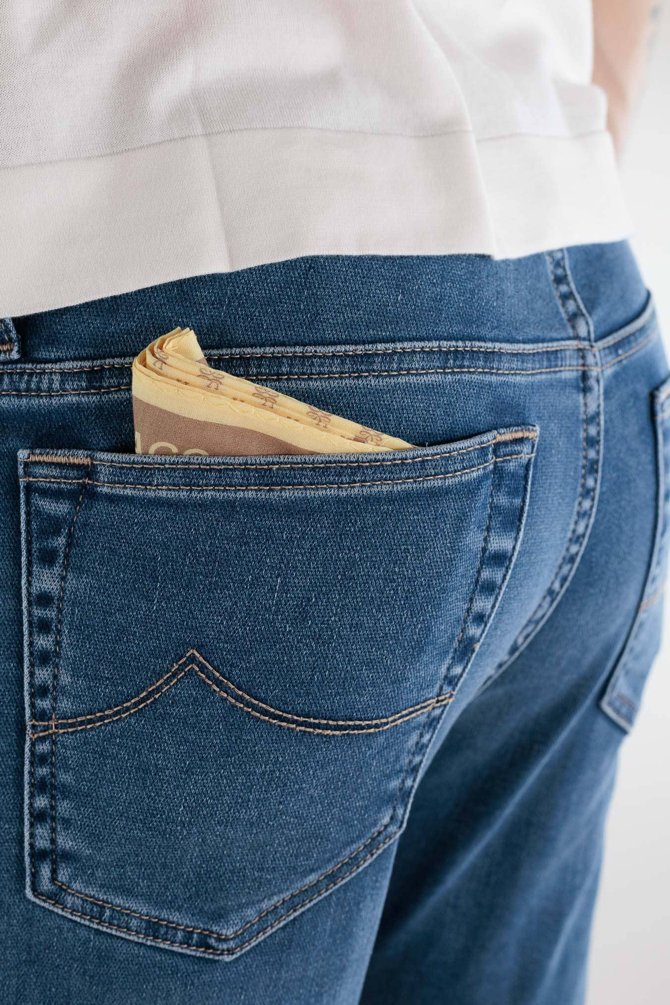 JACOB COHEN Jeans "Bard" Stretch Denim Blu Medio