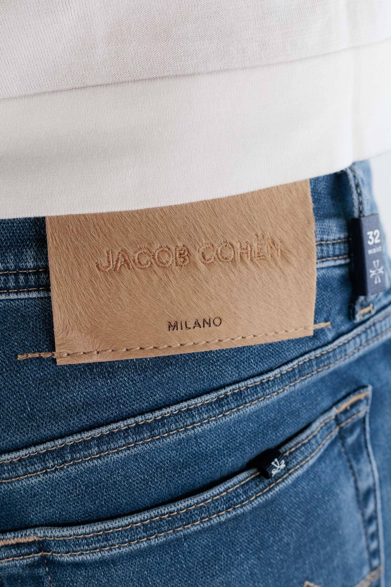 JACOB COHEN Jeans "Bard" Stretch Denim Blu Medio