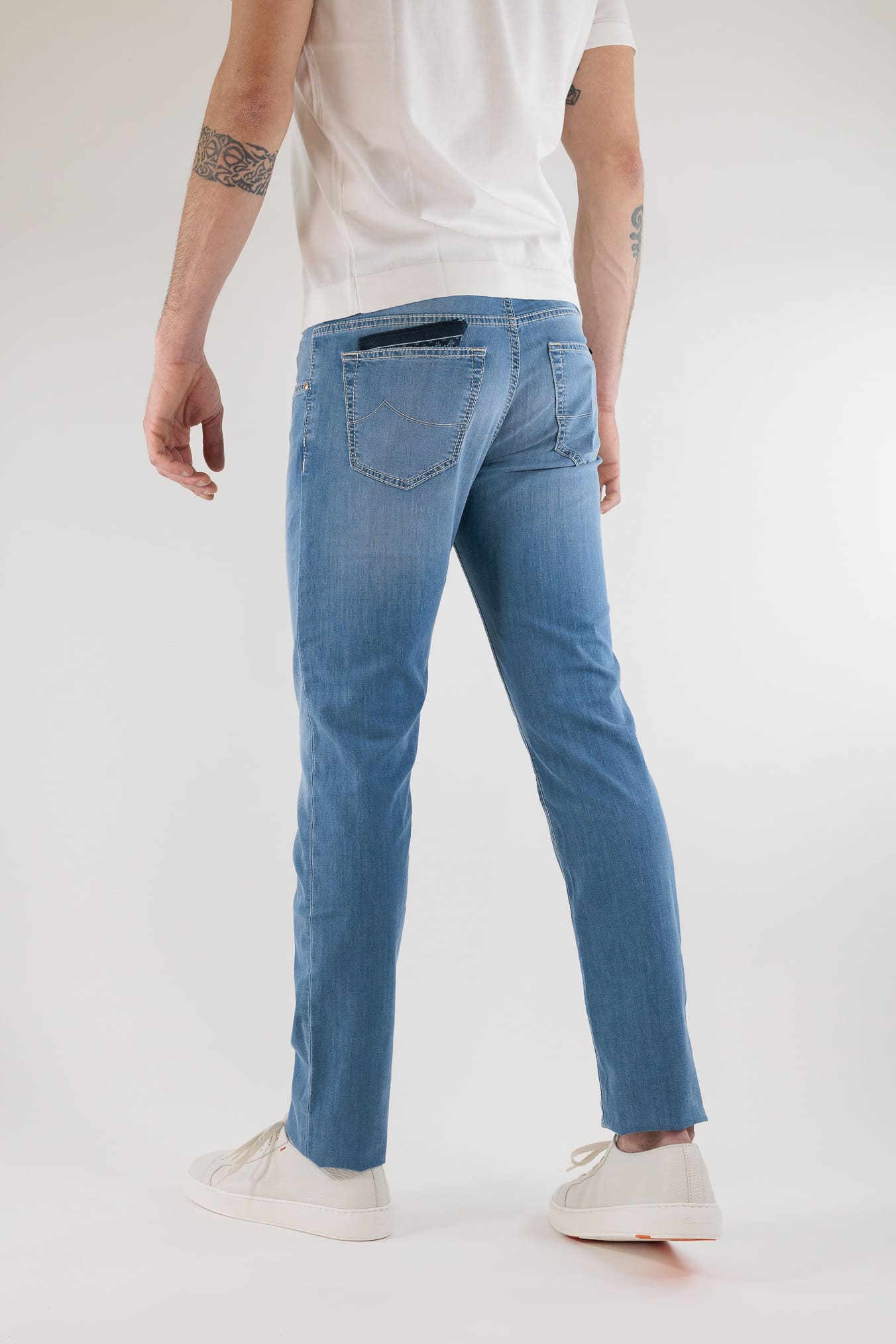 JACOB COHEN Jeans "Nick" Denim Blu Chiaro Superlight