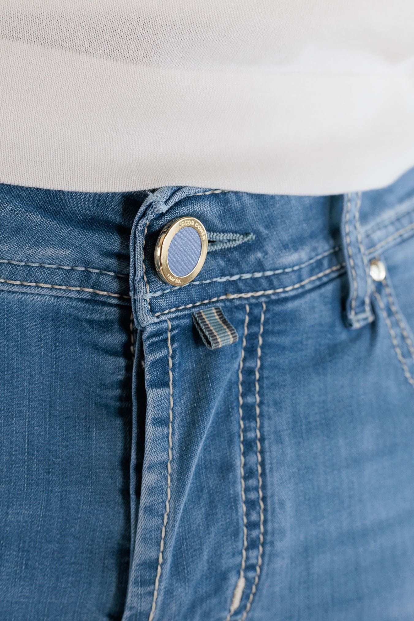 JACOB COHEN Jeans "Nick" Denim Blu Chiaro Superlight