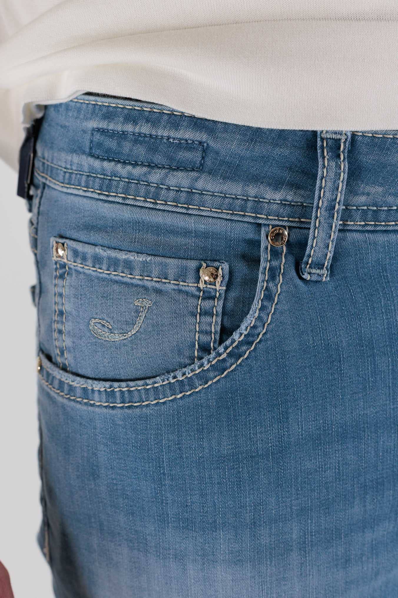 JACOB COHEN Jeans "Nick" Denim Blu Chiaro Superlight
