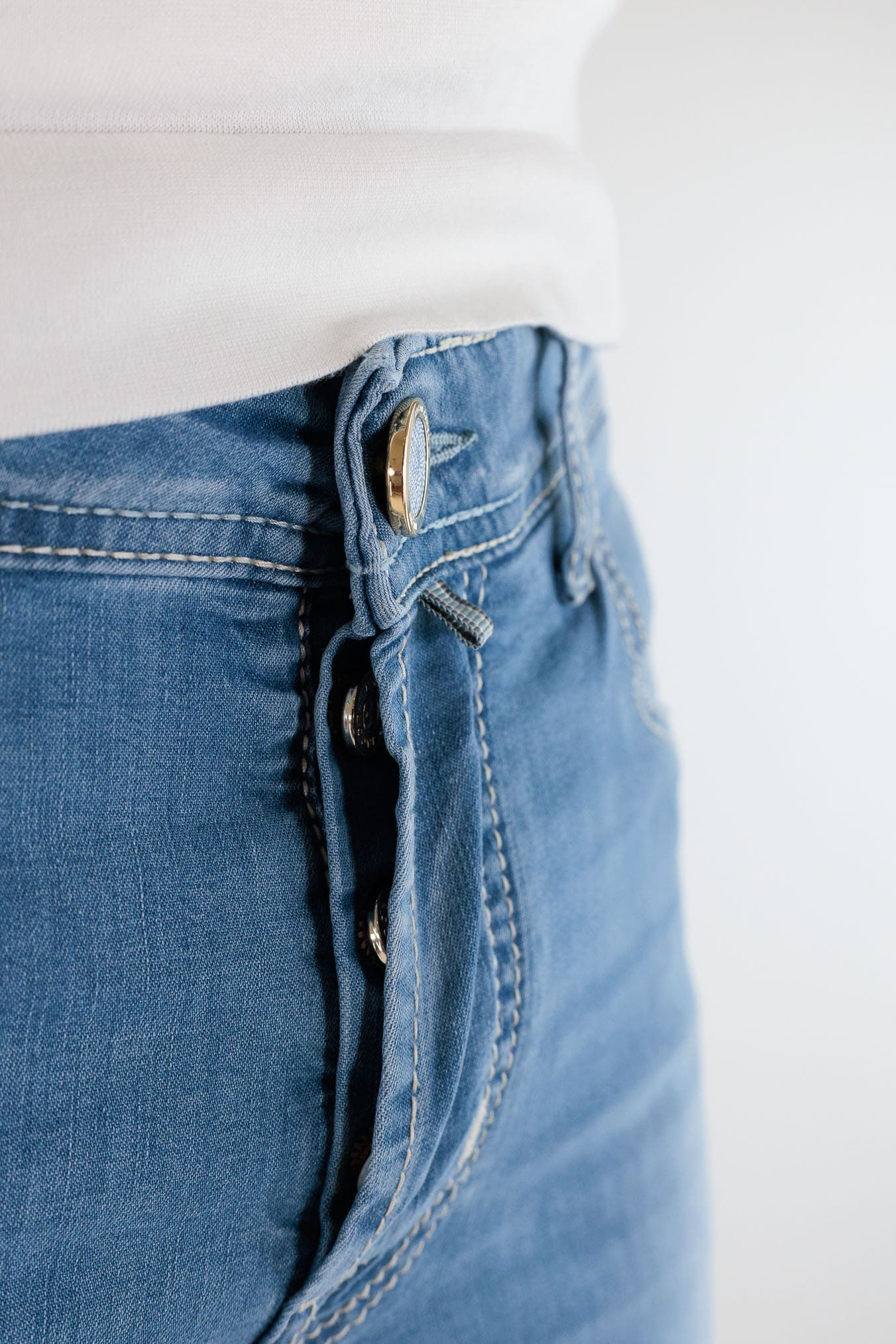 JACOB COHEN Jeans "Nick" Denim Blu Chiaro Superlight