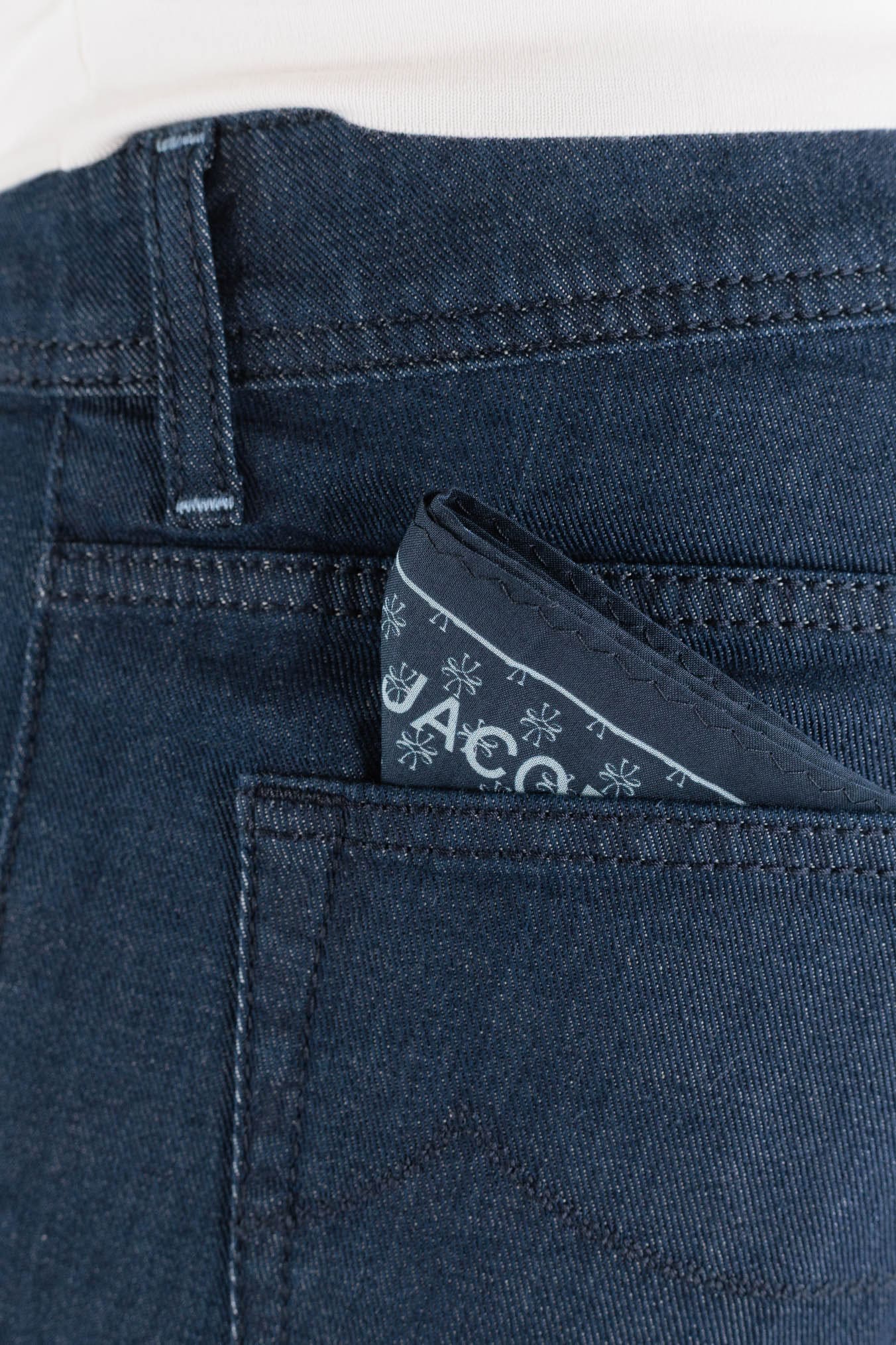 JACOB COHEN Jeans "Scott" Carrot Stretch Denim Scuro