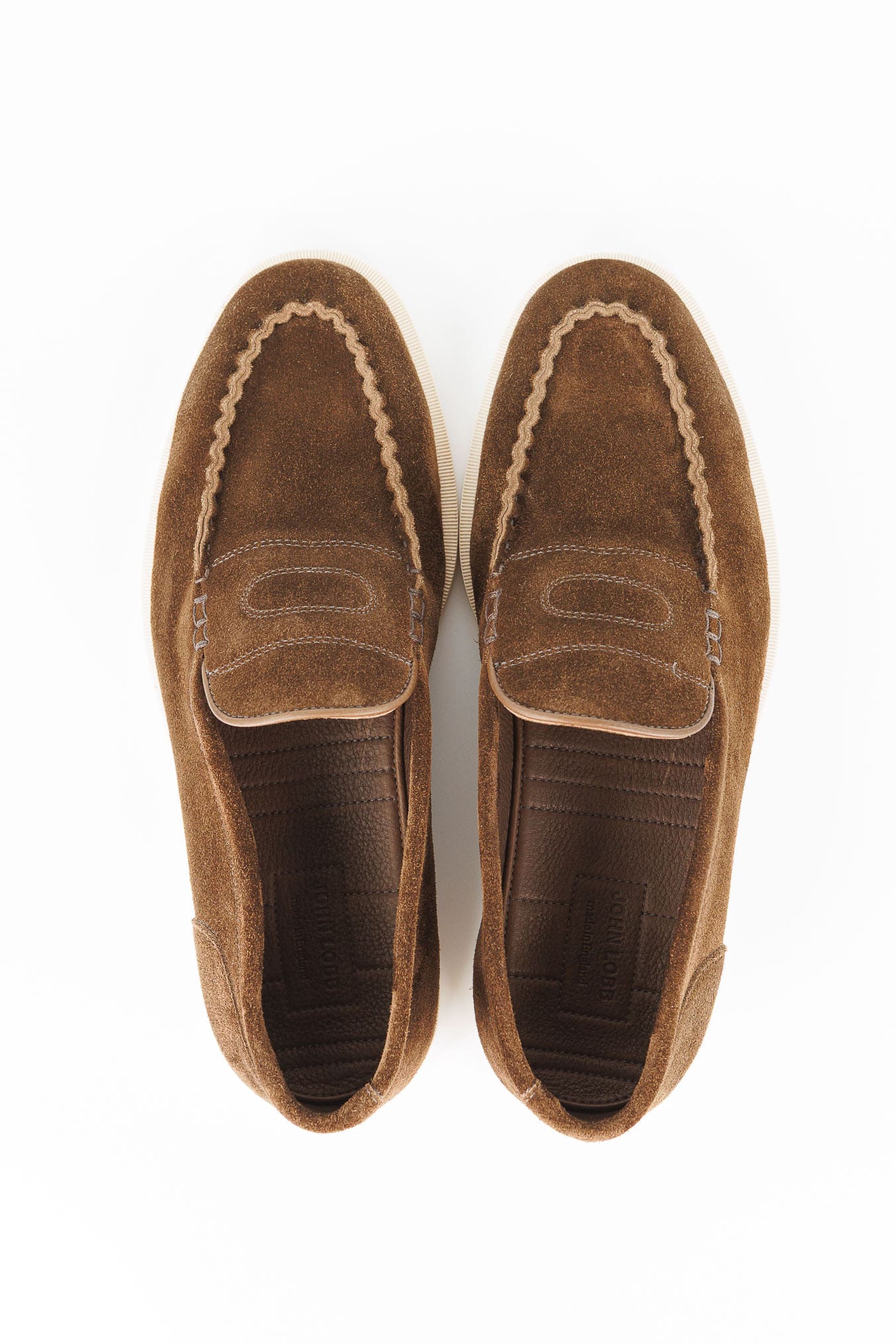 Mocassino "Pace" Pelle Martellata Marrone JOHN LOBB