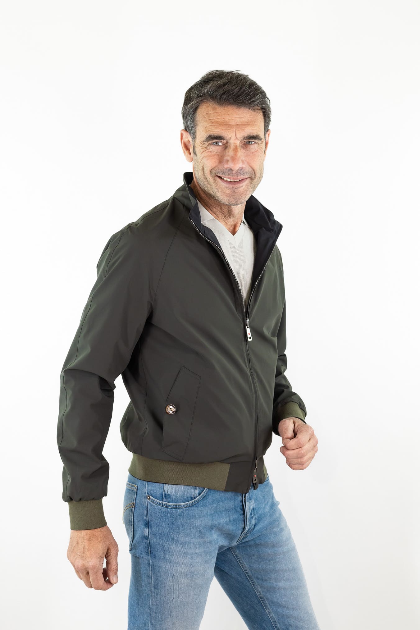 KIRED Giubbino Reversibile Nero/Verde