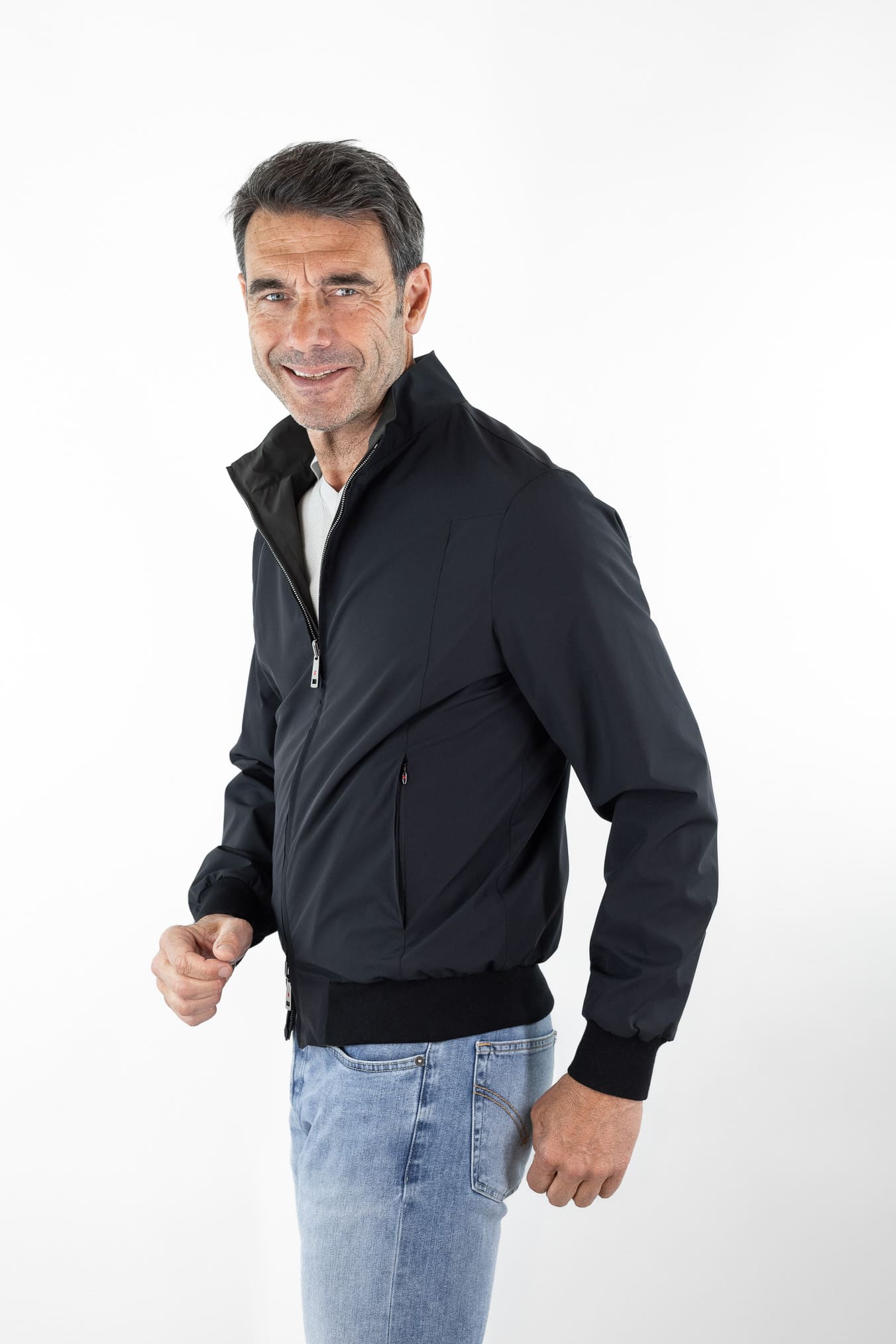 KIRED Giubbino Reversibile Nero/Verde