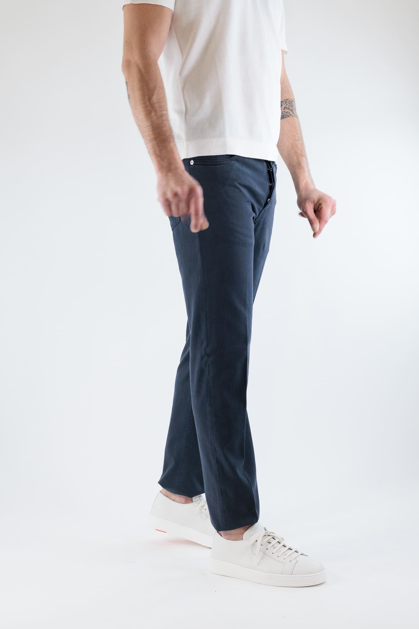 KITON Pantaloni 5 Tasche Navy