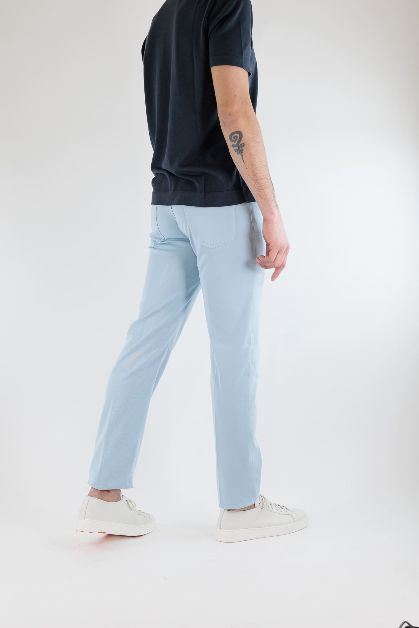 KITON Pantaloni 5 tasche Celeste