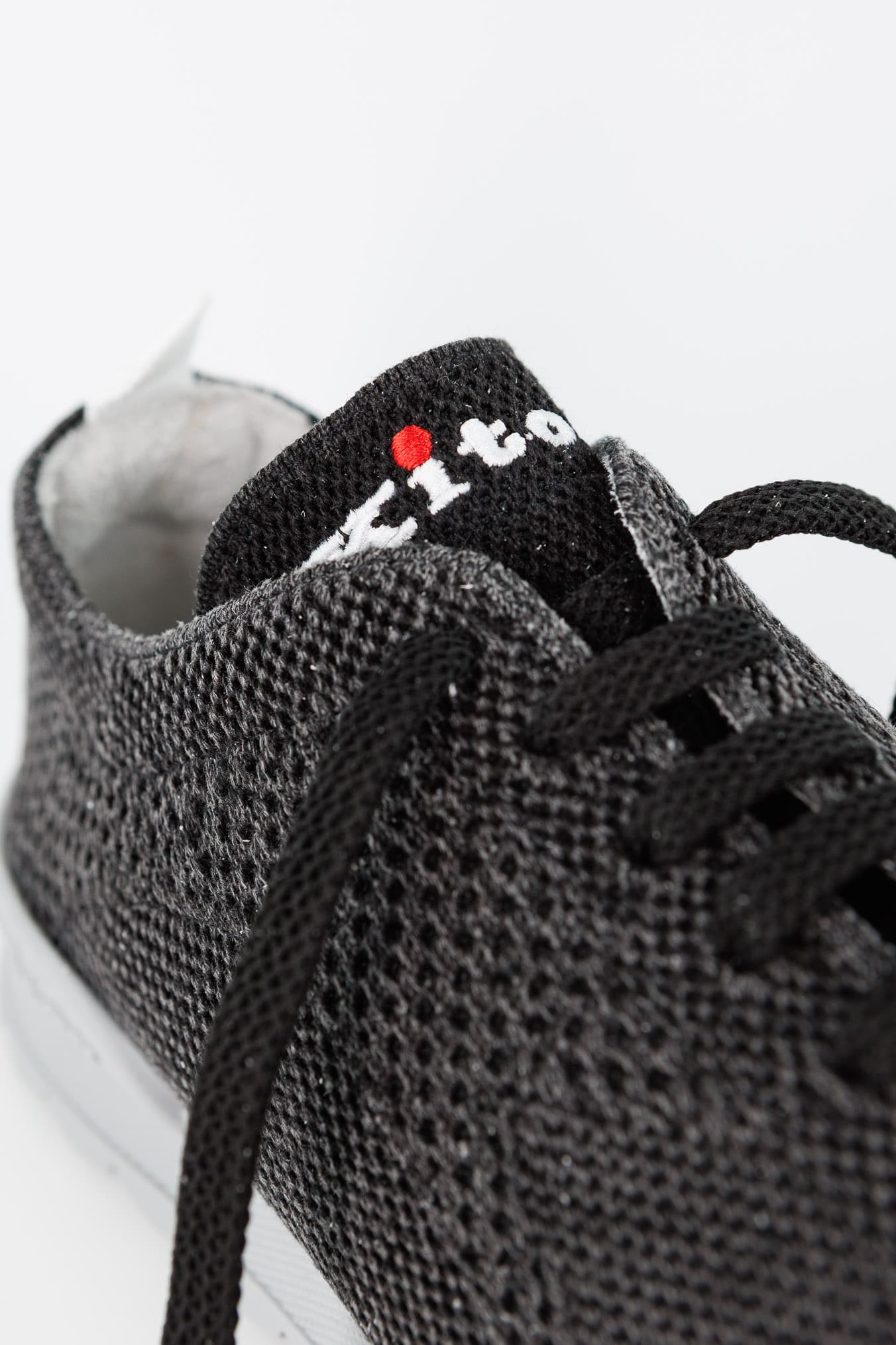 KITON Sneaker "Fit" in Maglia Nero Washed