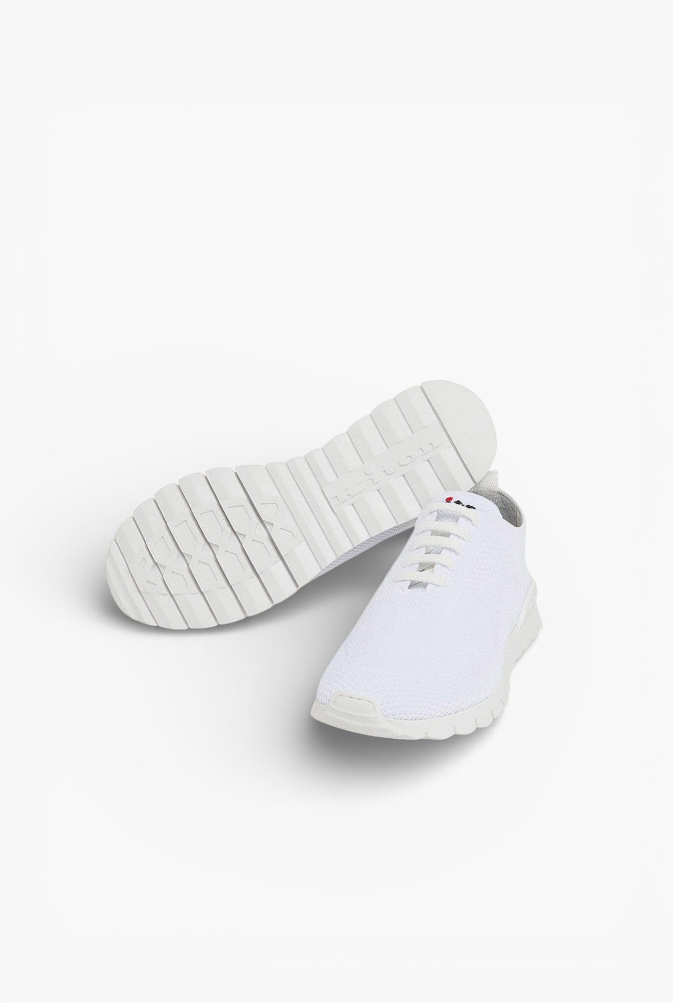 KITON Sneaker "Fit" in Maglia Bianco