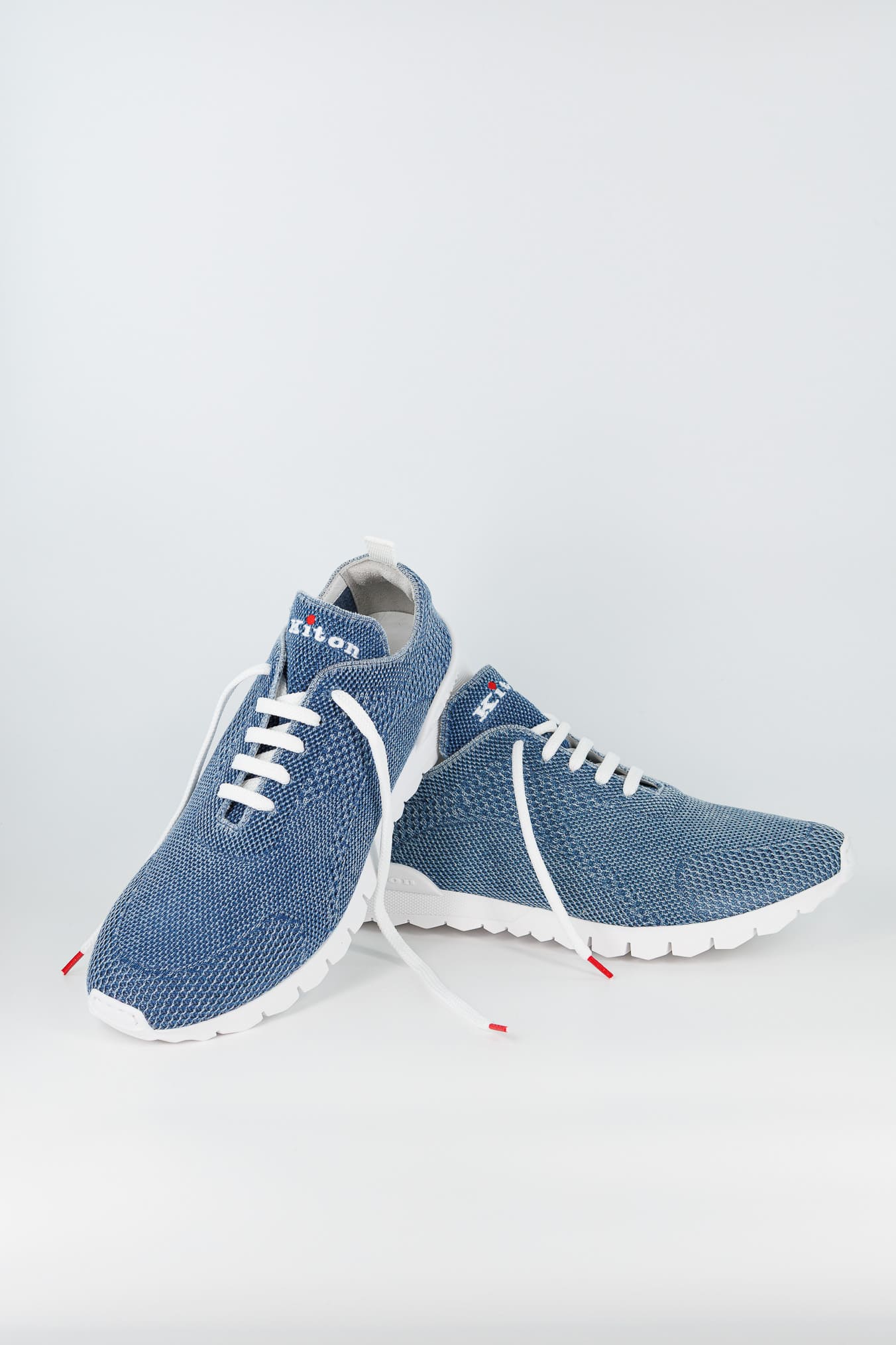 KITON Sneaker "Fit" in Maglia Denim