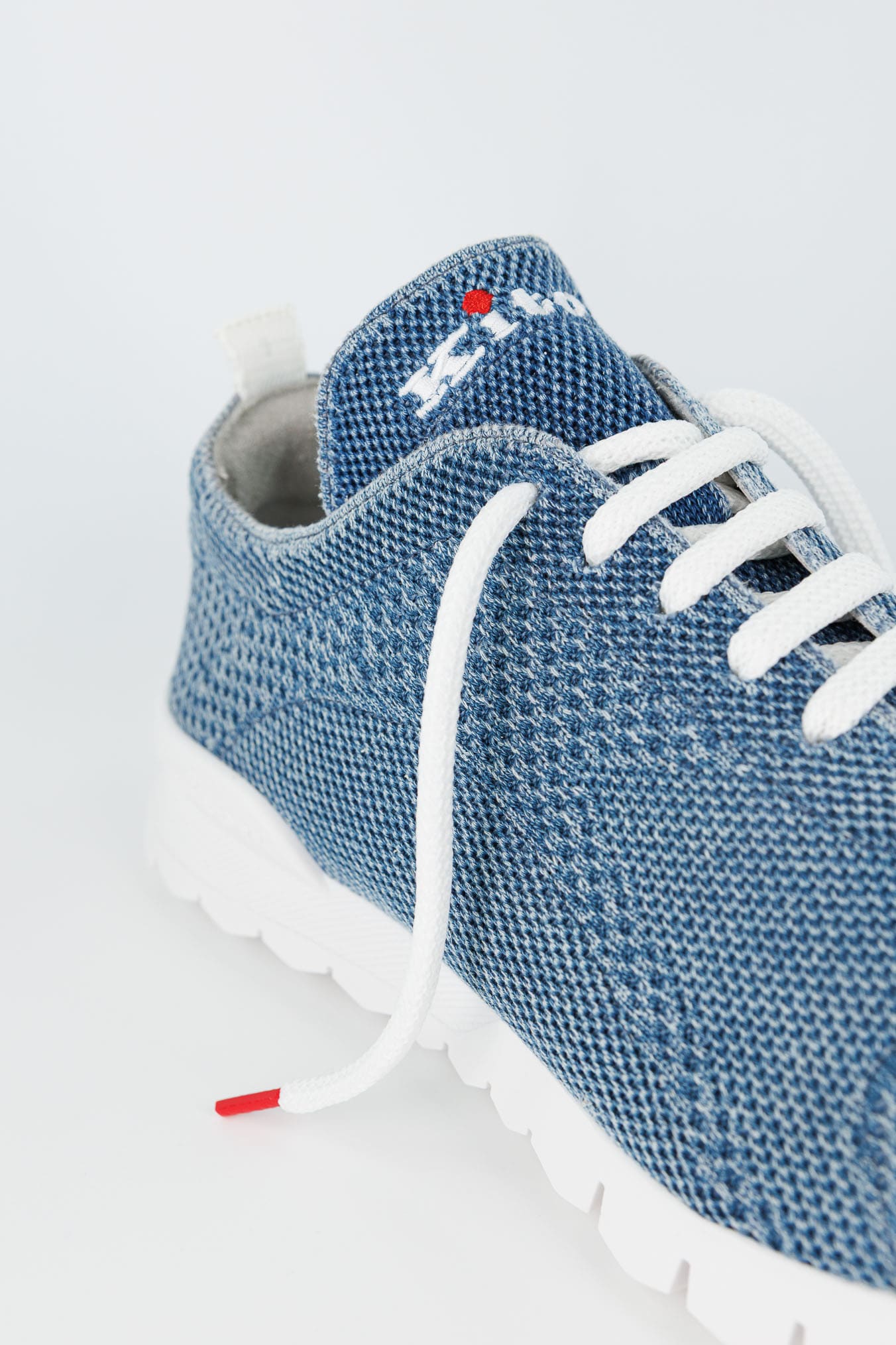 KITON Sneaker "Fit" in Maglia Denim