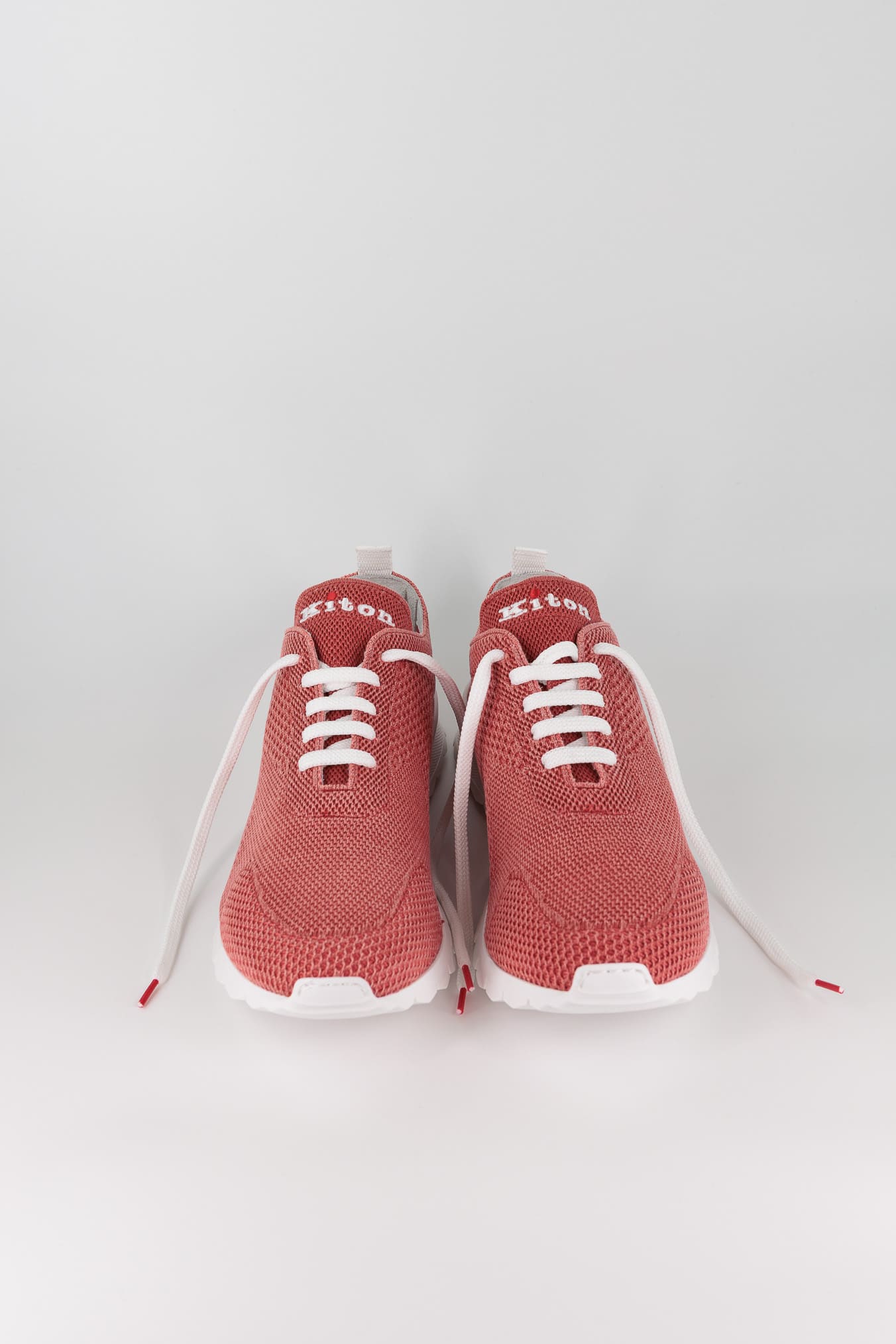 KITON Sneaker "Fit" in Maglia Rosa Antico