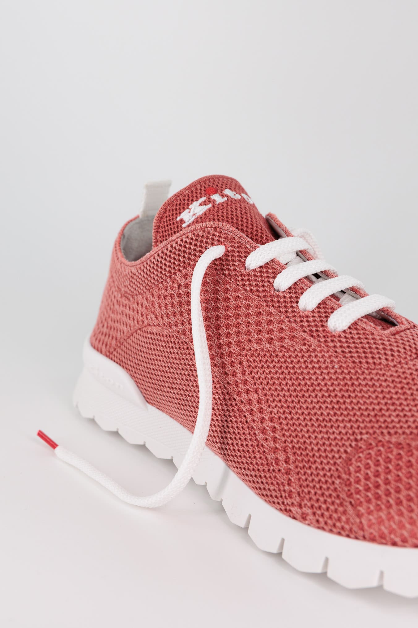KITON Sneaker "Fit" in Maglia Rosa Antico