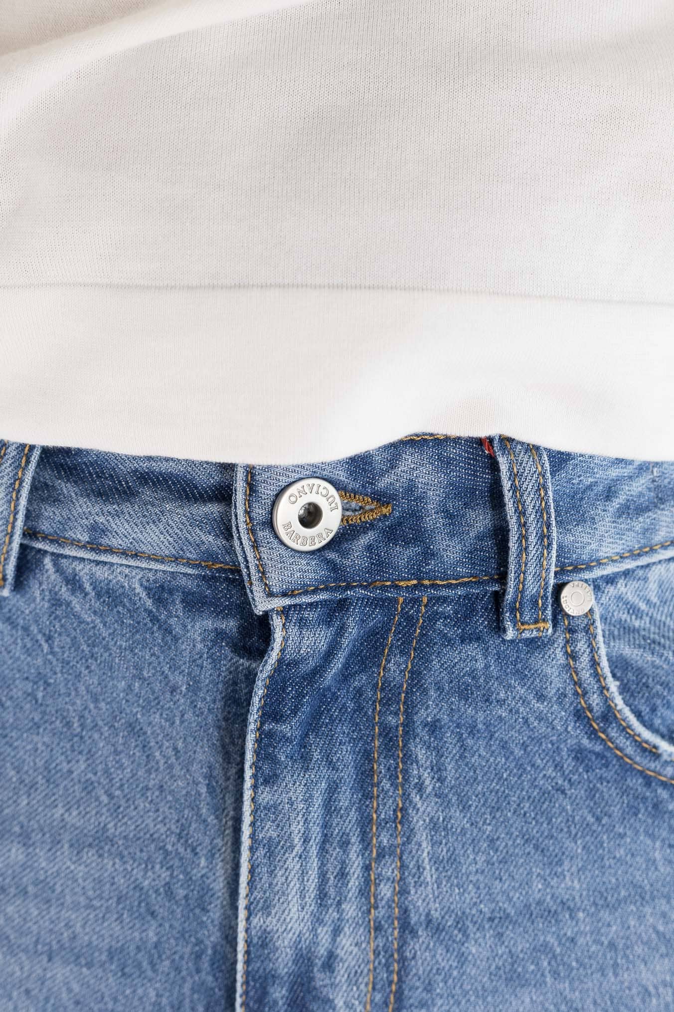 LUCIANO BARBERA Jeans Denim Chiaro Regular Fit