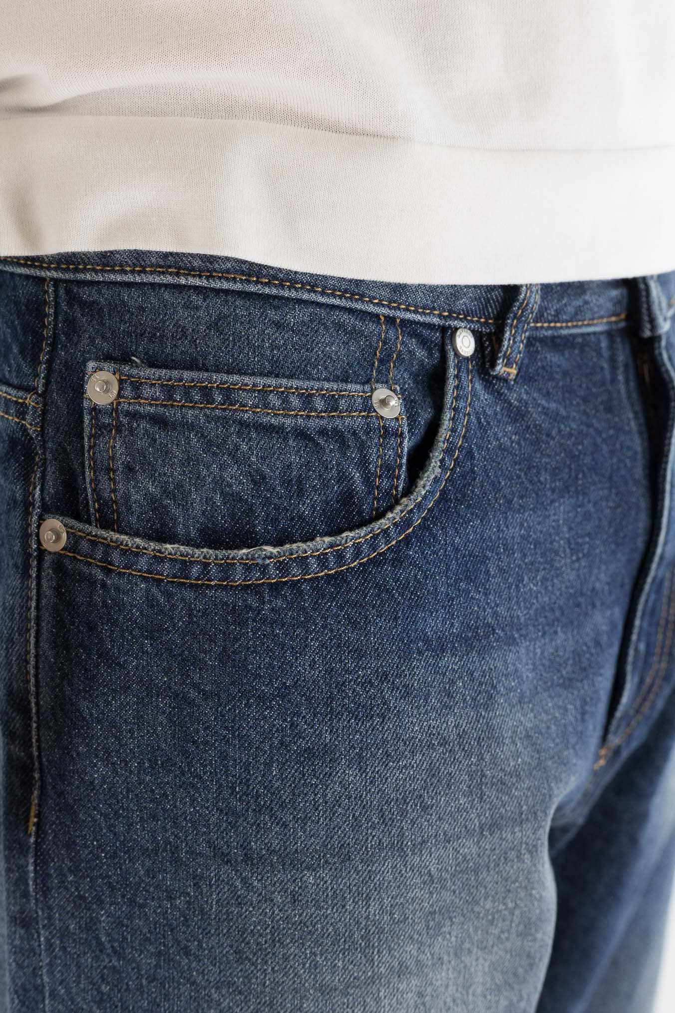 LUCIANO BARBERA Jeans Denim Scuro Regular Fit