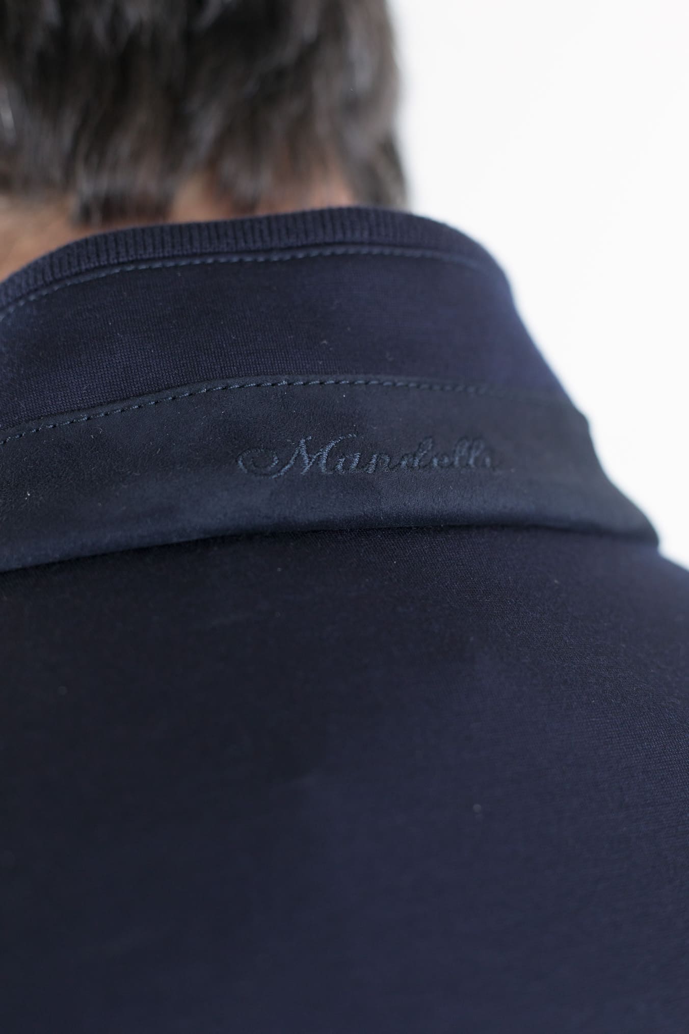 MANDELLI Giubbino Jersey Lana Blu Loro Piana