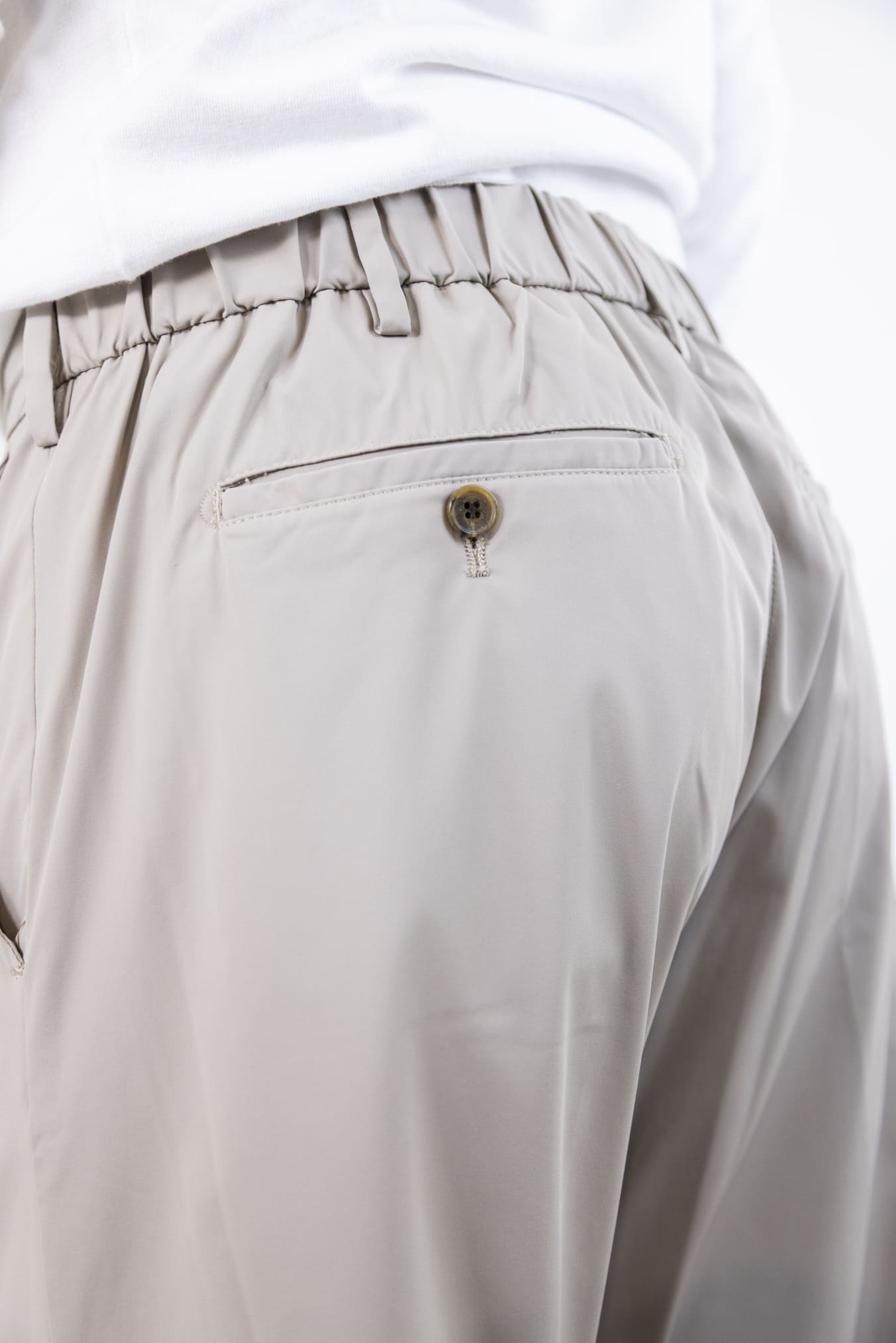 MYTHS Pantaloni Active Tech Coulisse Removibile Beige