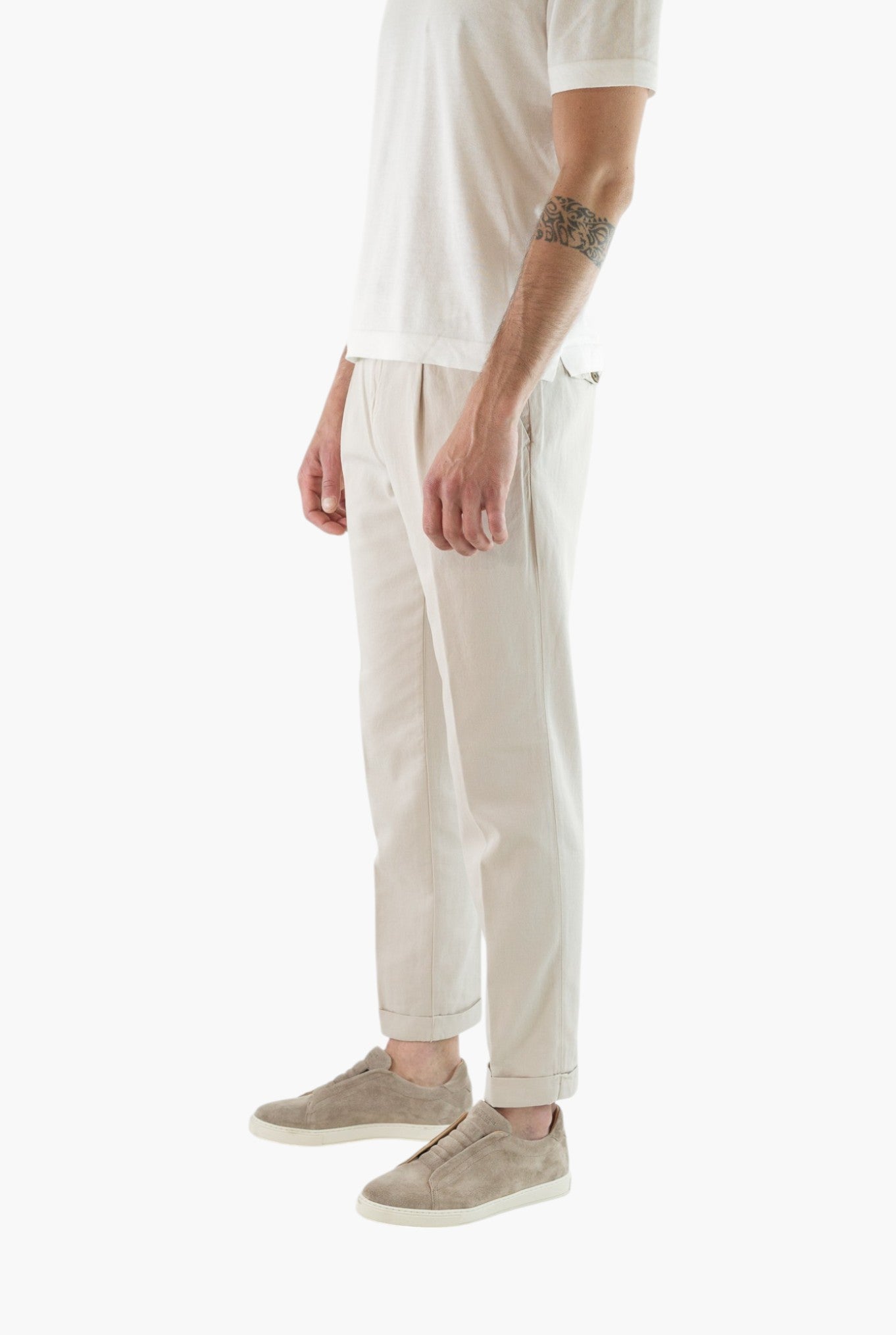 MYTHS Pantaloni Ice Cotton Beige Chiaro