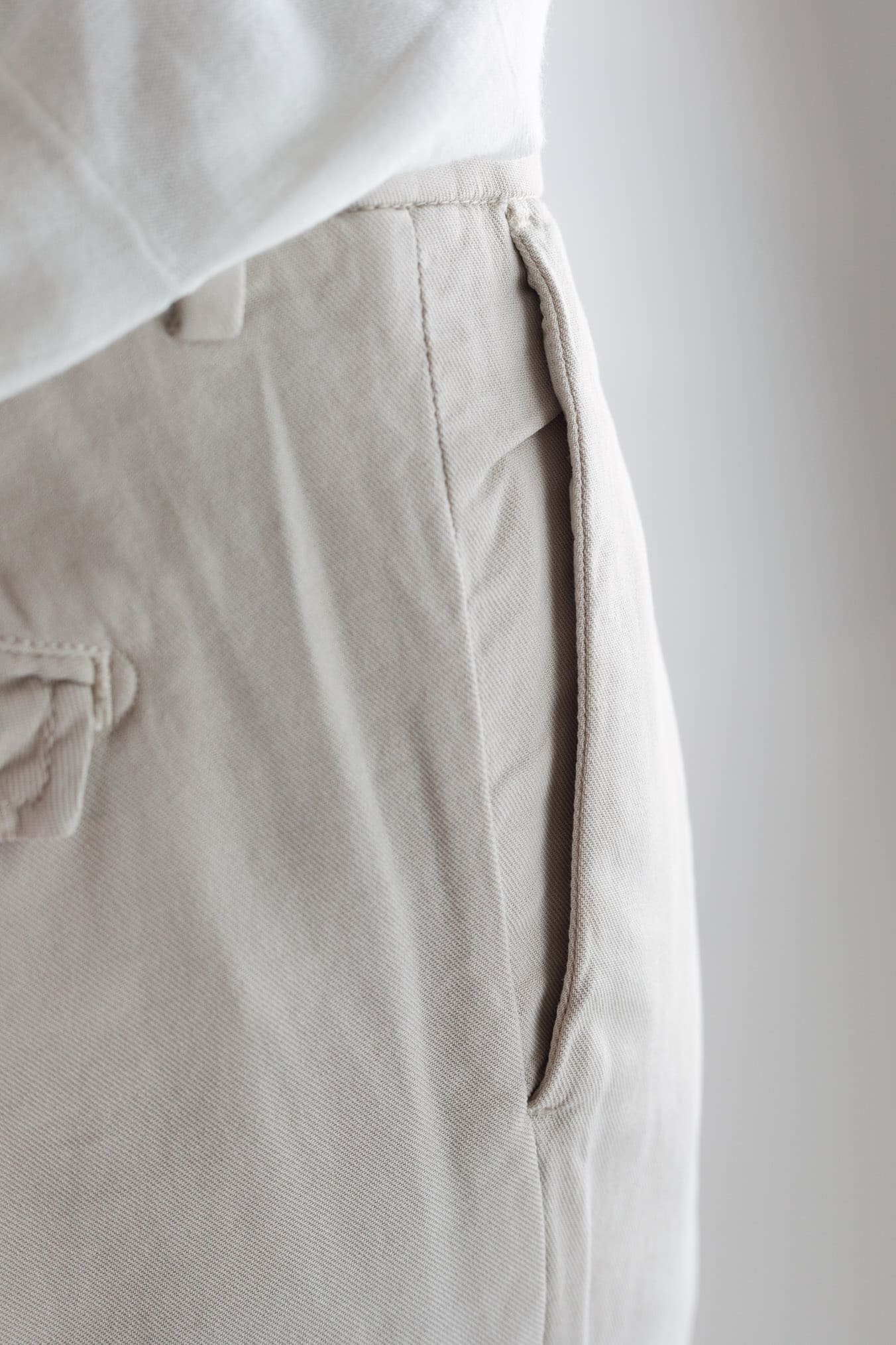 MYTHS Pantaloni Ice Cotton Beige Chiaro